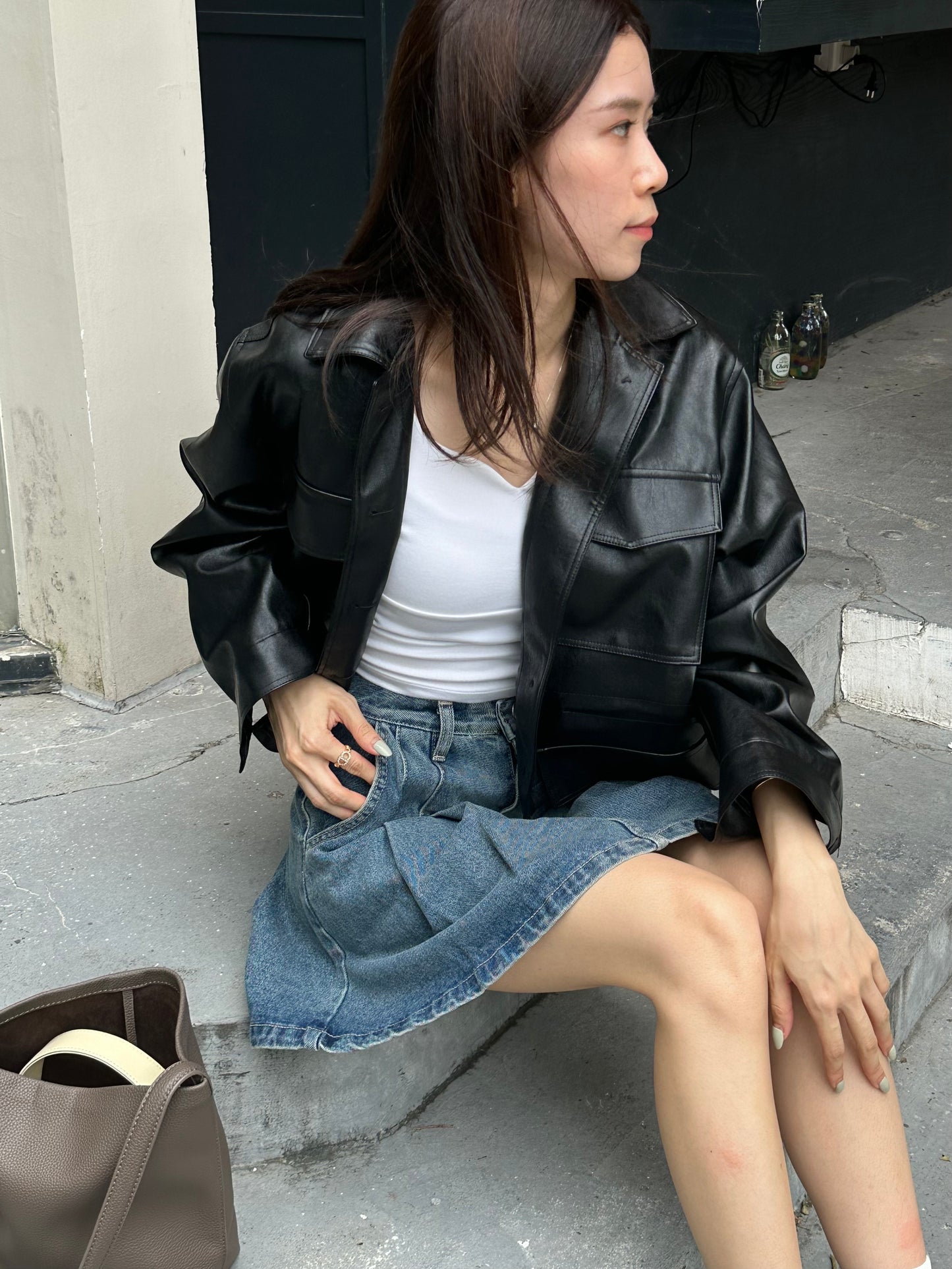 Basic Leather Jacket