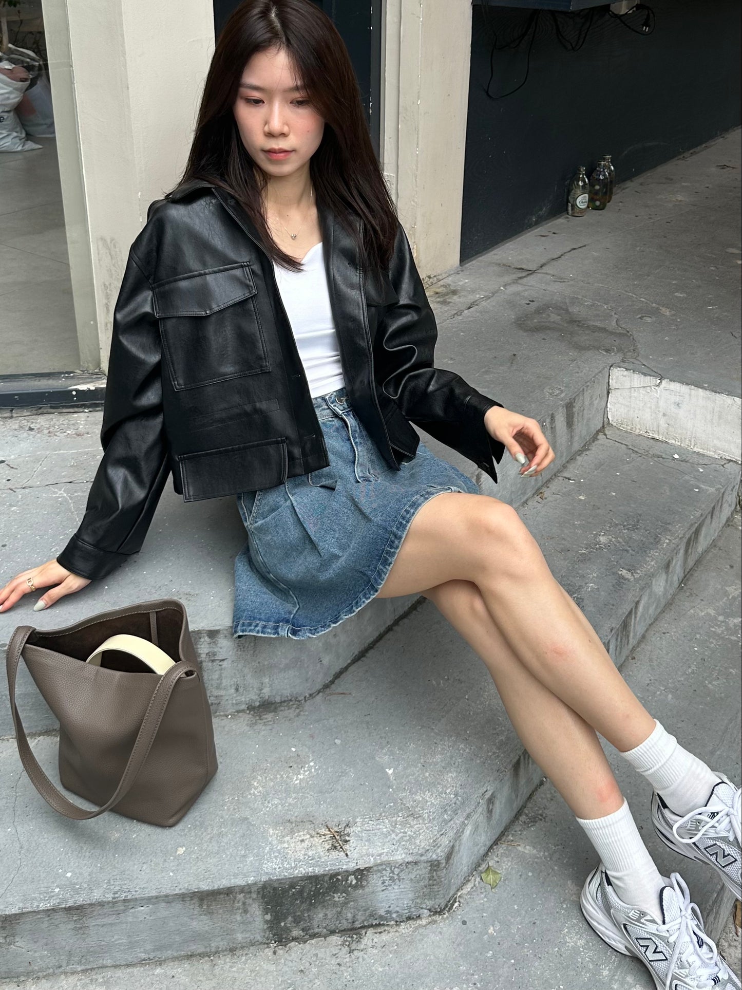 Basic Leather Jacket