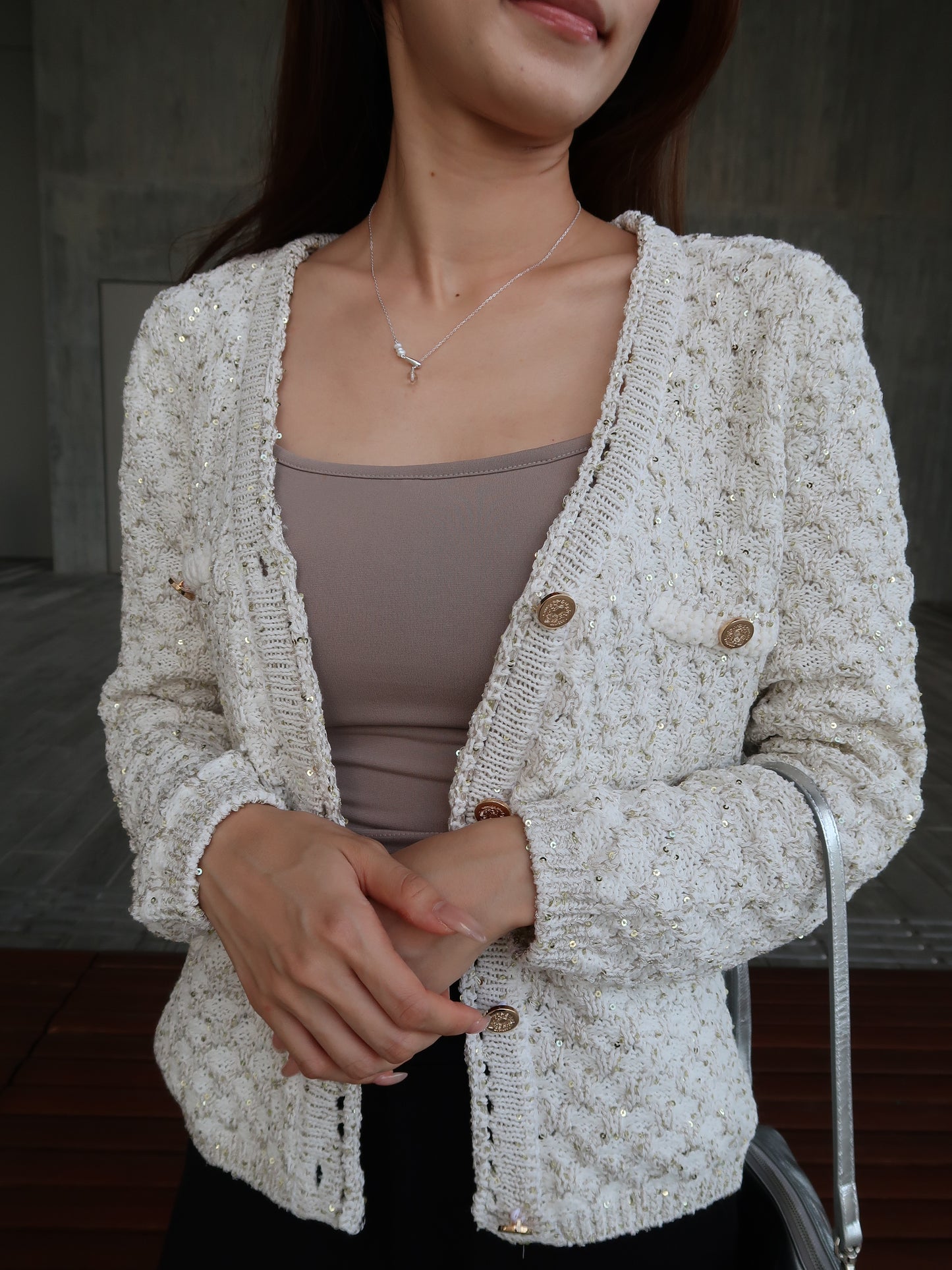 Bling Bling Tweed Cardigan