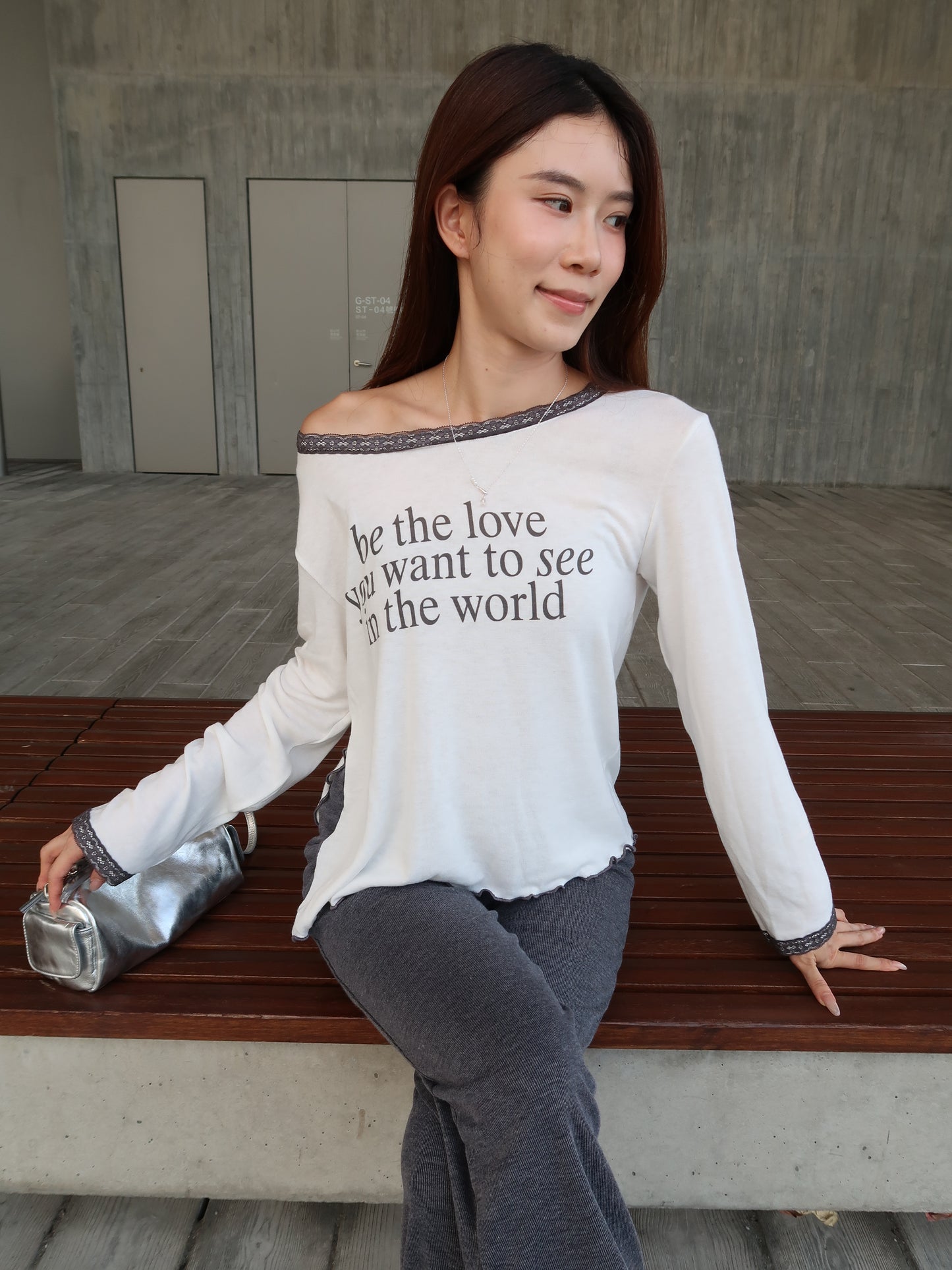Lace Long Sleeves Top