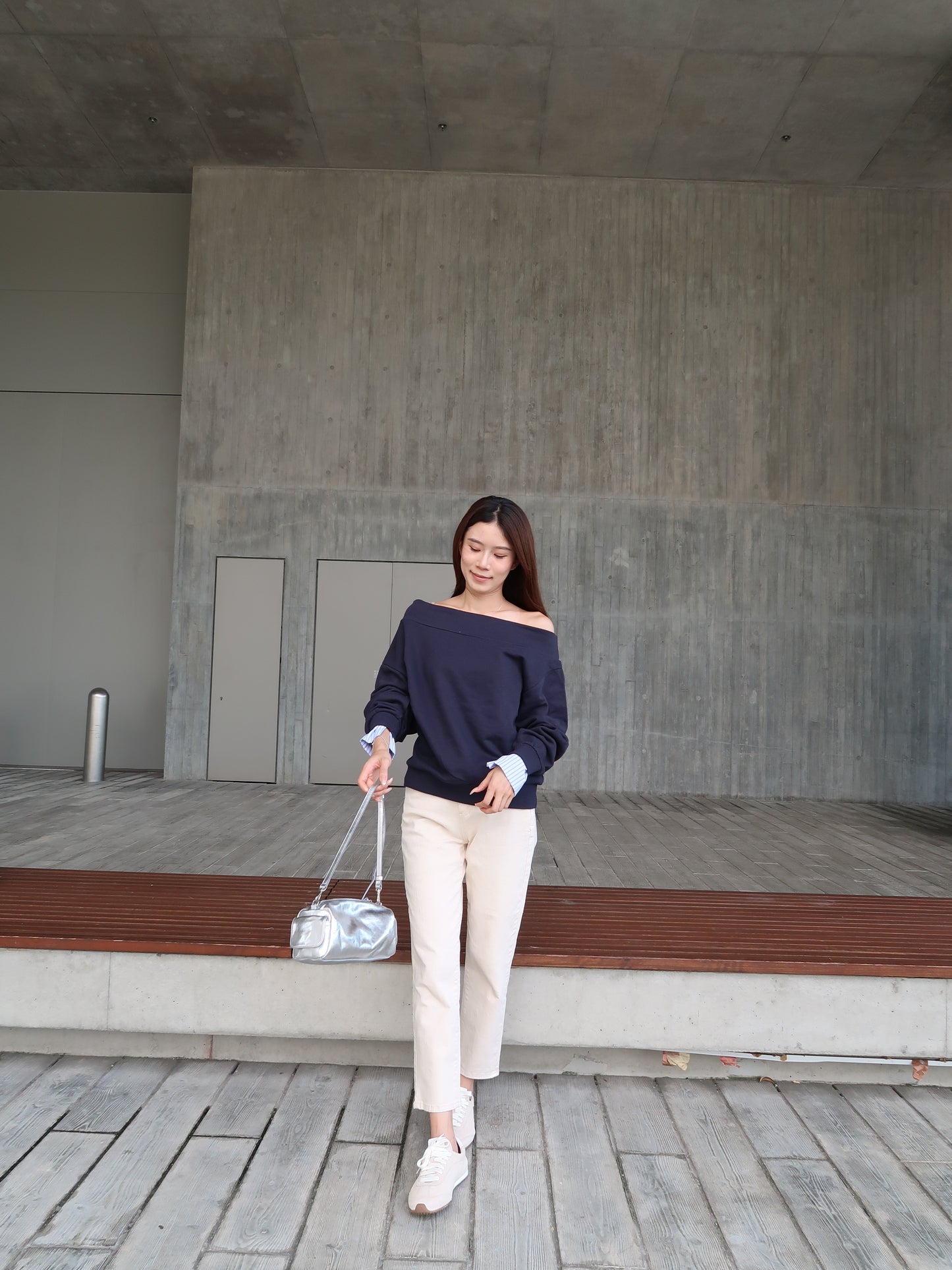 Mix Shirt Sleeves Sweater