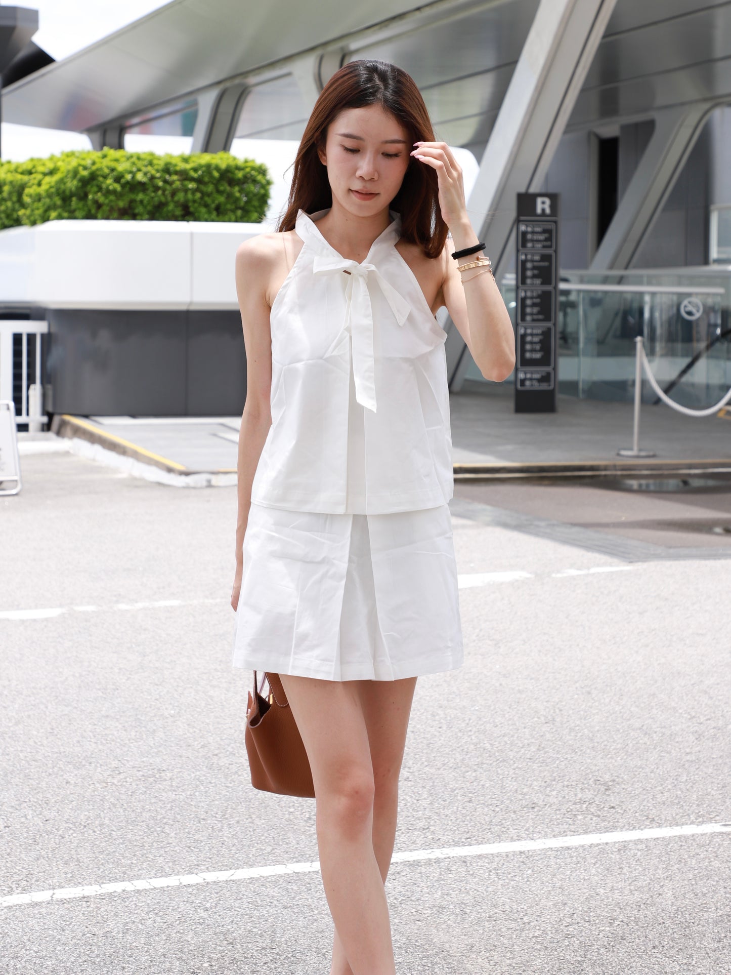 Shirt Like Ribbon Tank & Shorts Set
