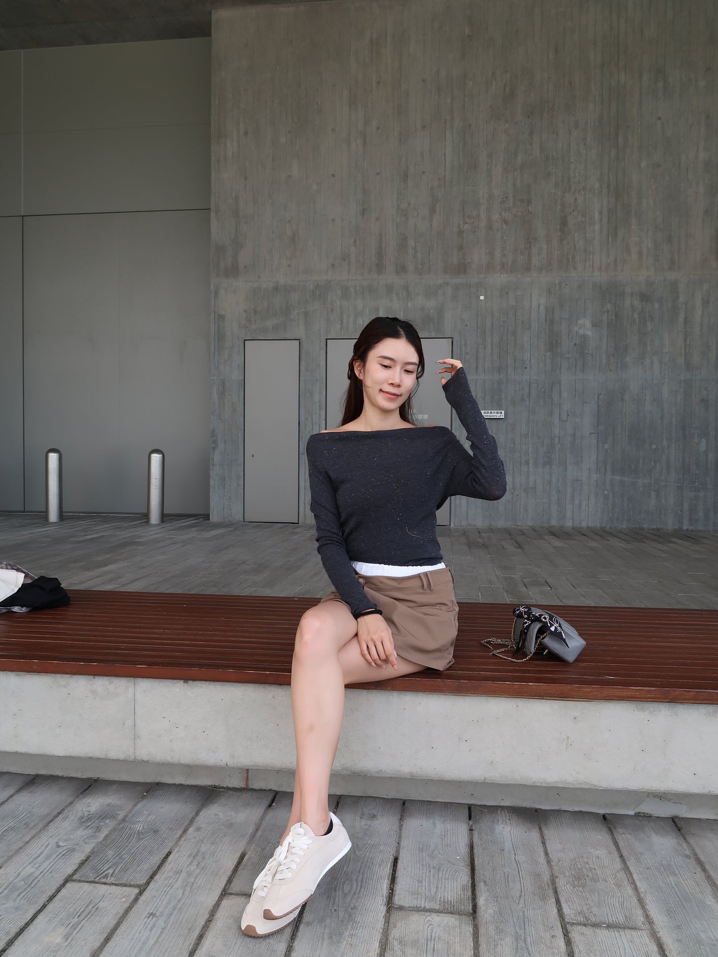Bling Bling Wool Long Sleeves Top