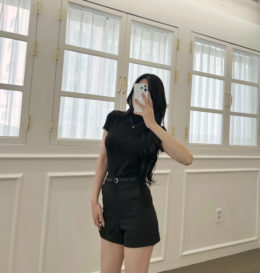 Chiffon Shorts with belt