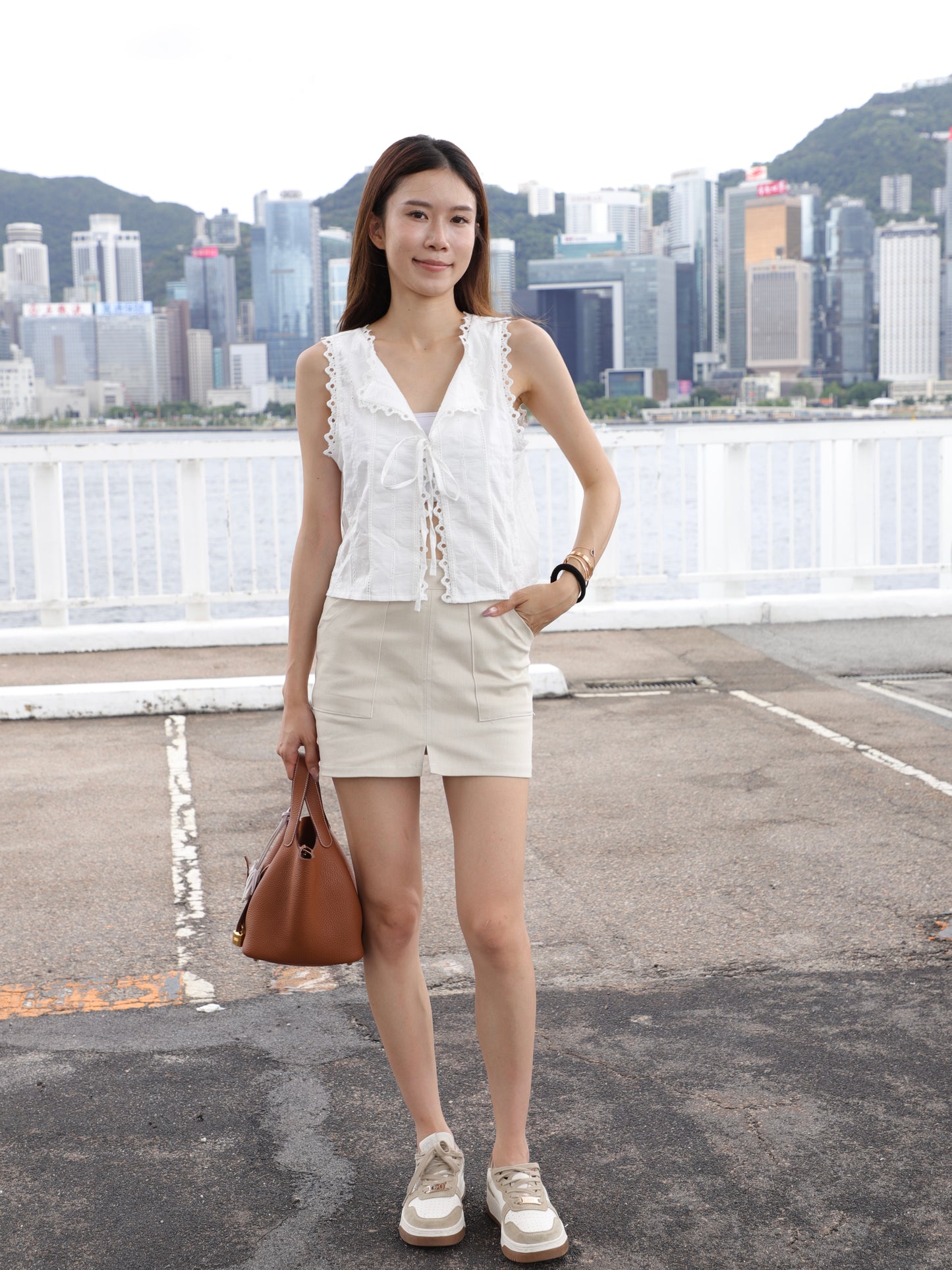 Lace Tied Vest Top