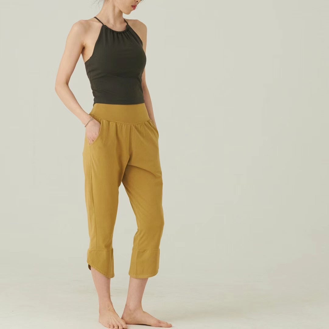 Cross Neck & Slit Sports Bra