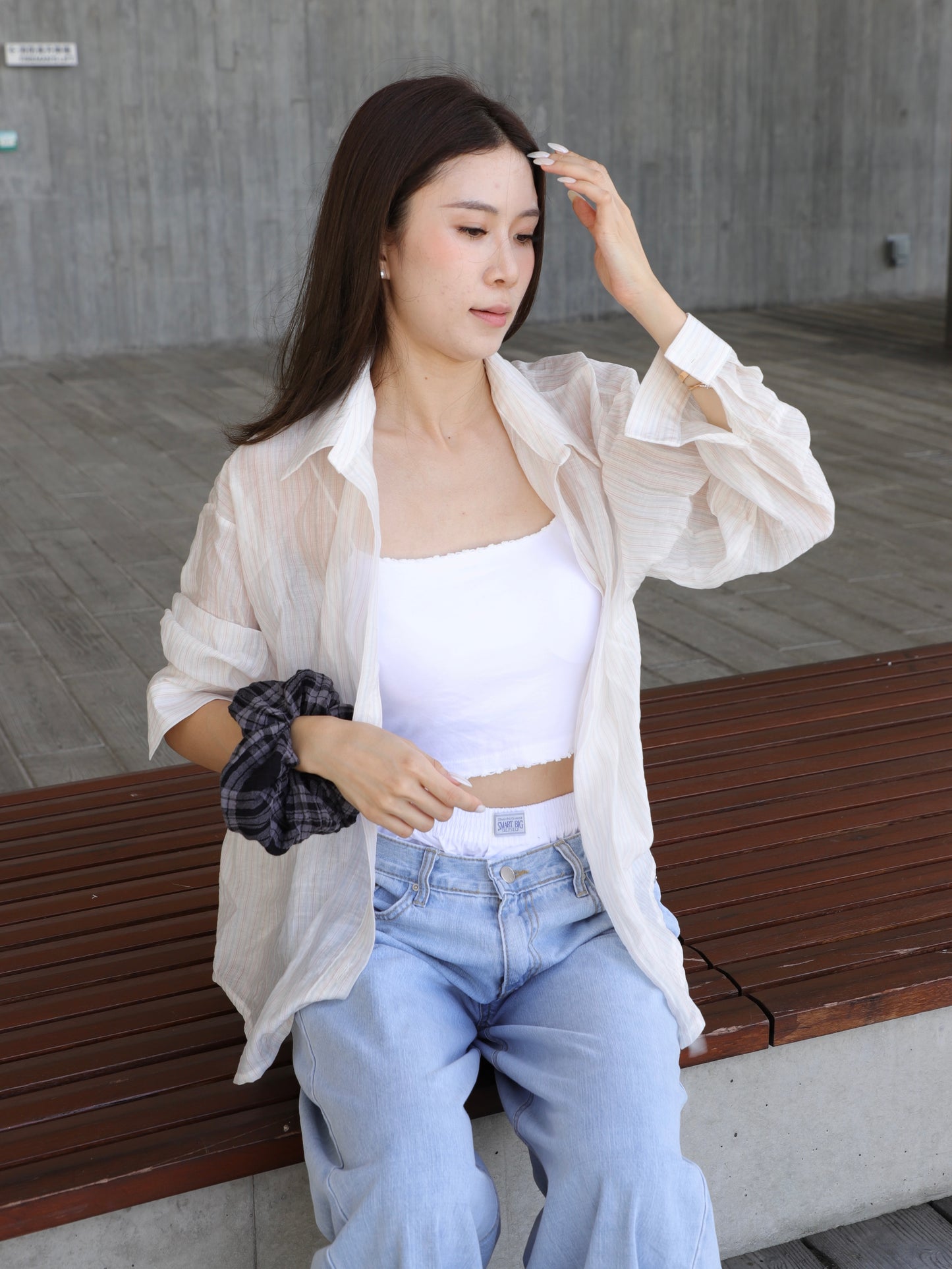 Pink Striped Shirt