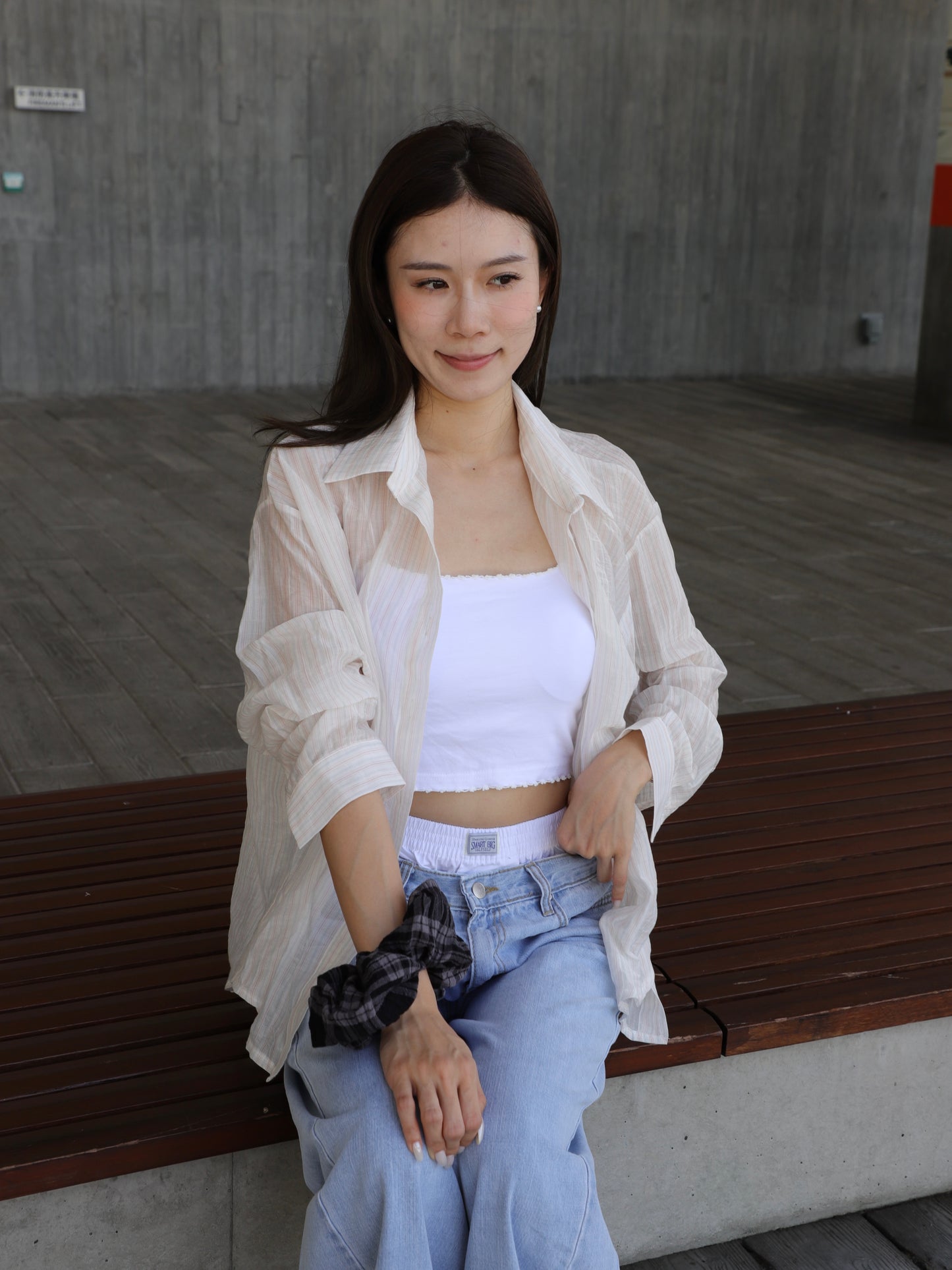 Pink Striped Shirt