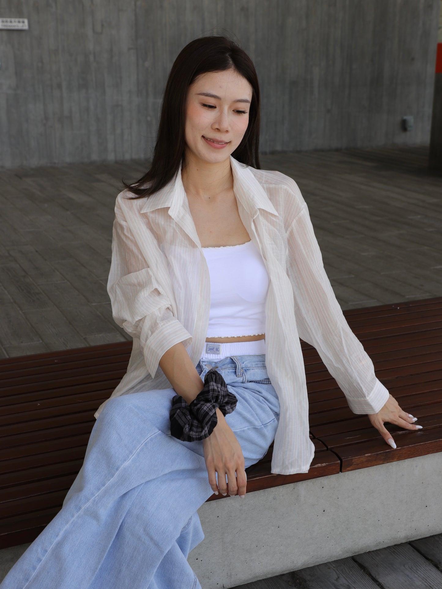 Pink Striped Shirt