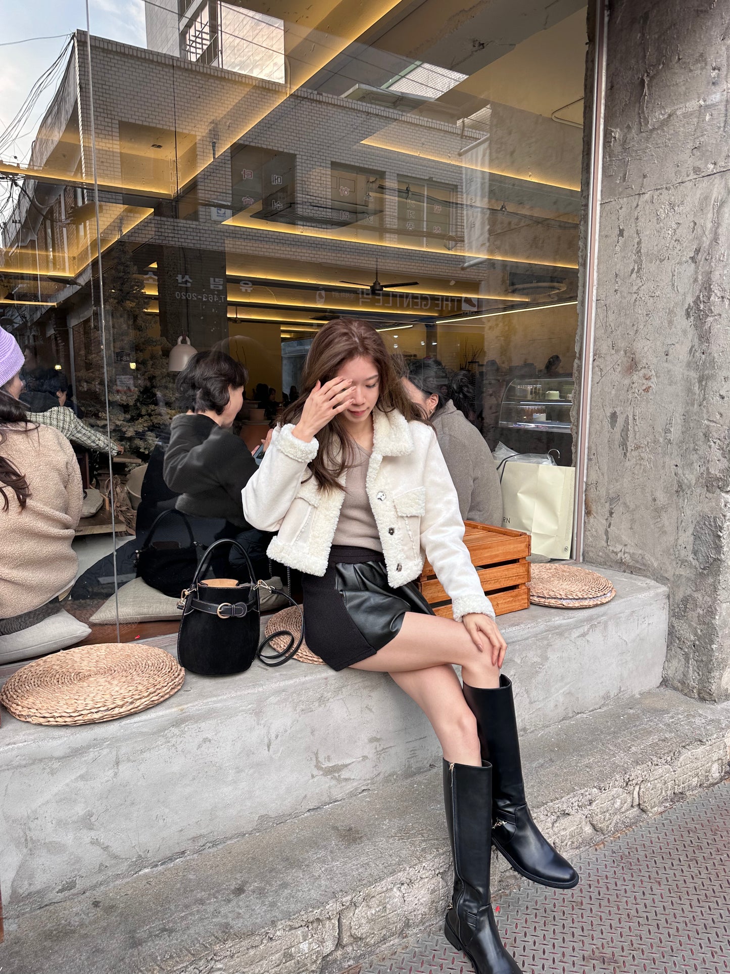 Chain Knee High Boots