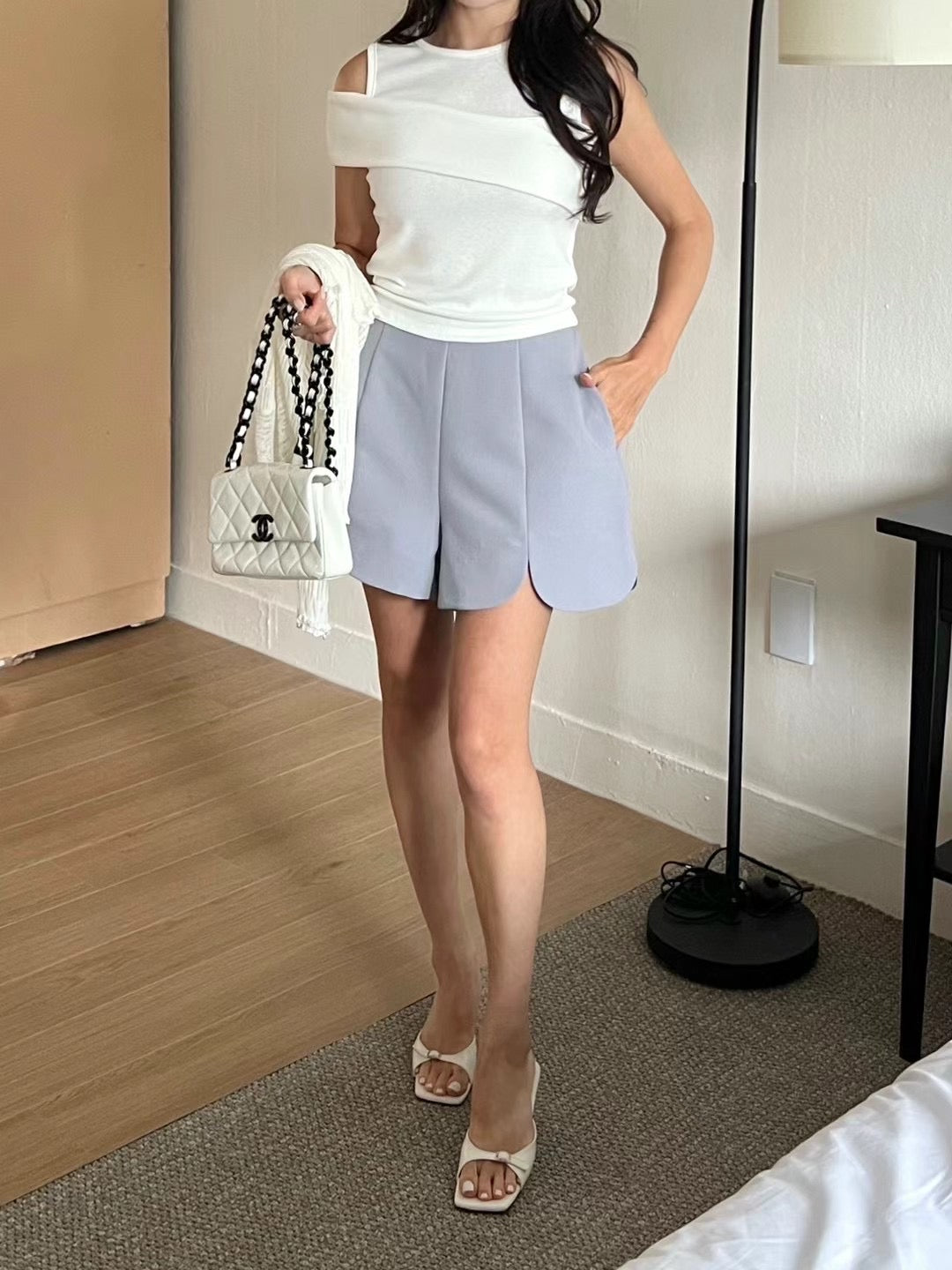 Heart Shape Chiffon Shorts