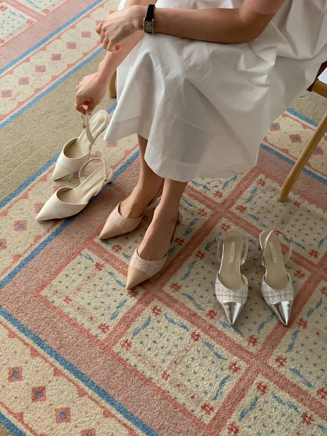 Tweed High Heels