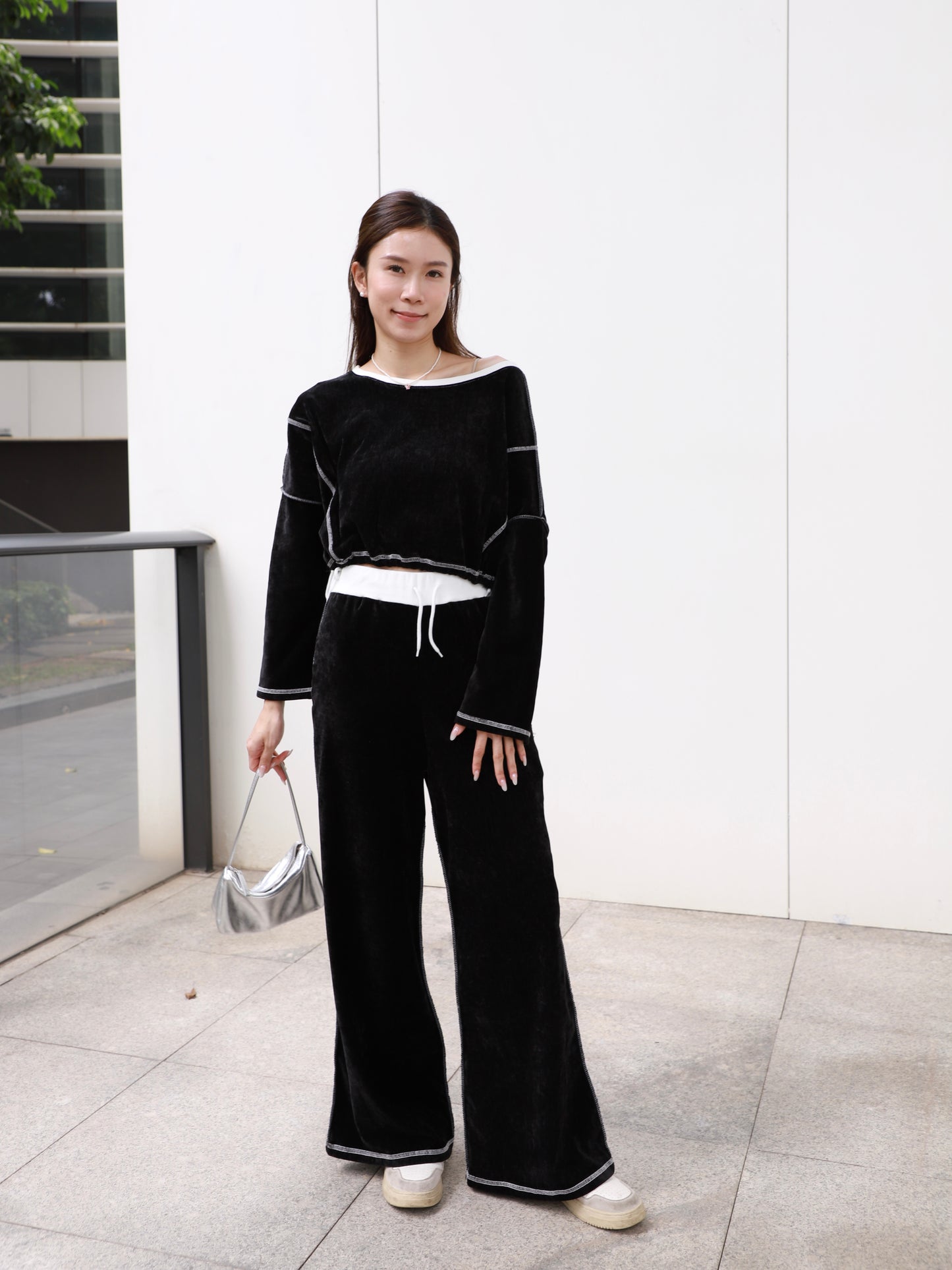 Velvet Top & Pants Set
