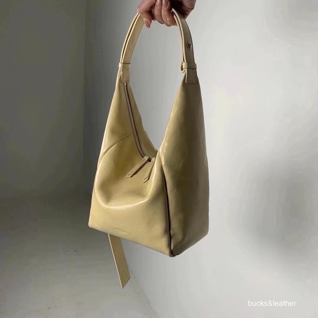 Real Leather Hobo Bag