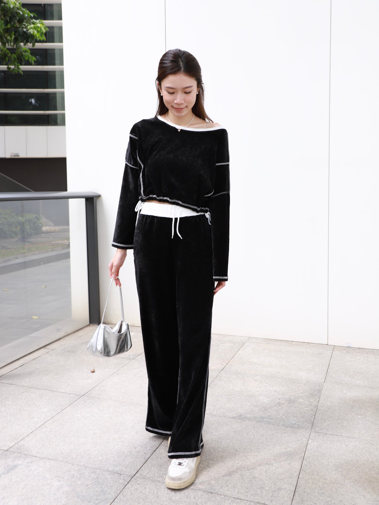 Velvet Top & Pants Set