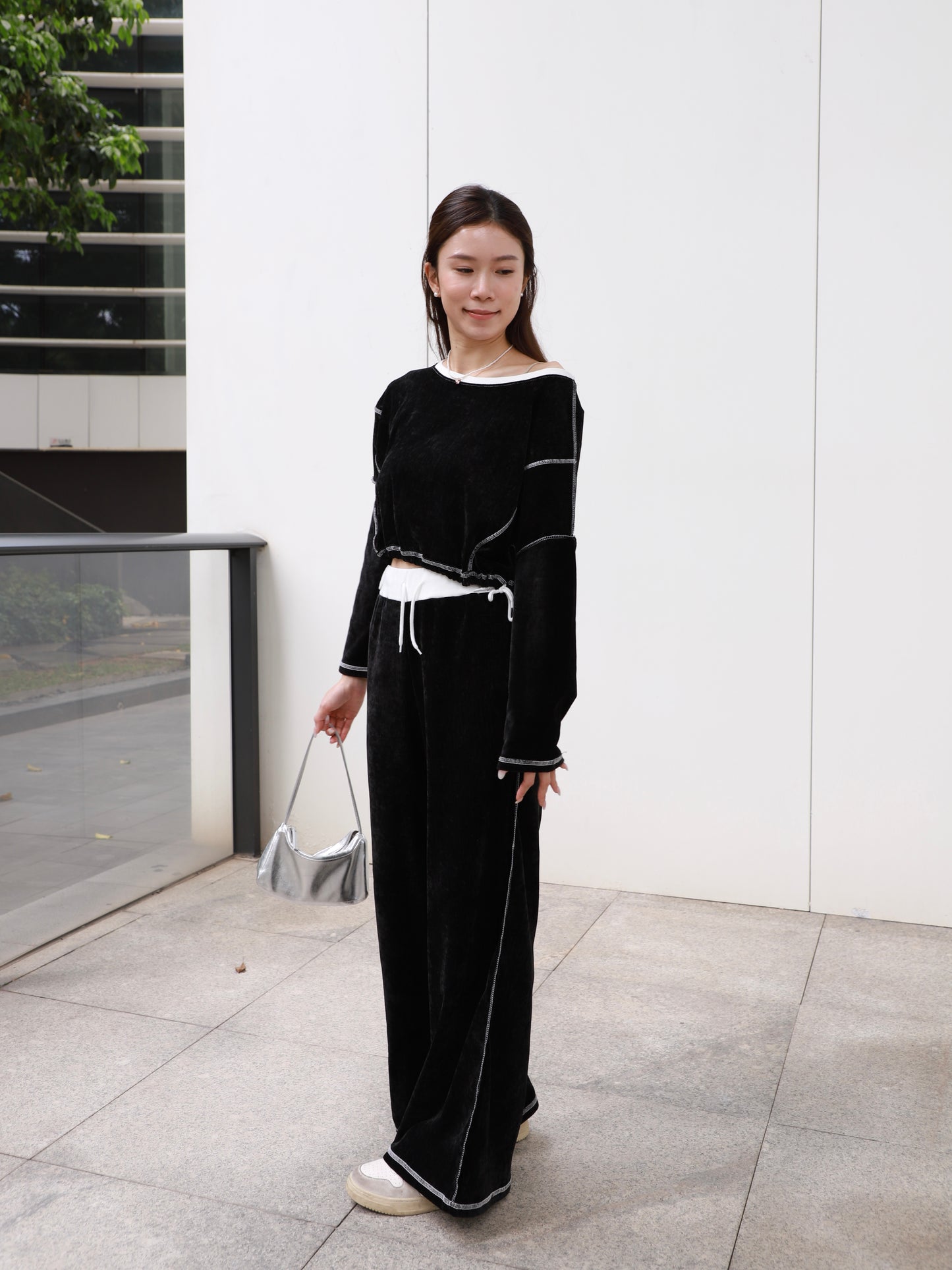 Velvet Top & Pants Set