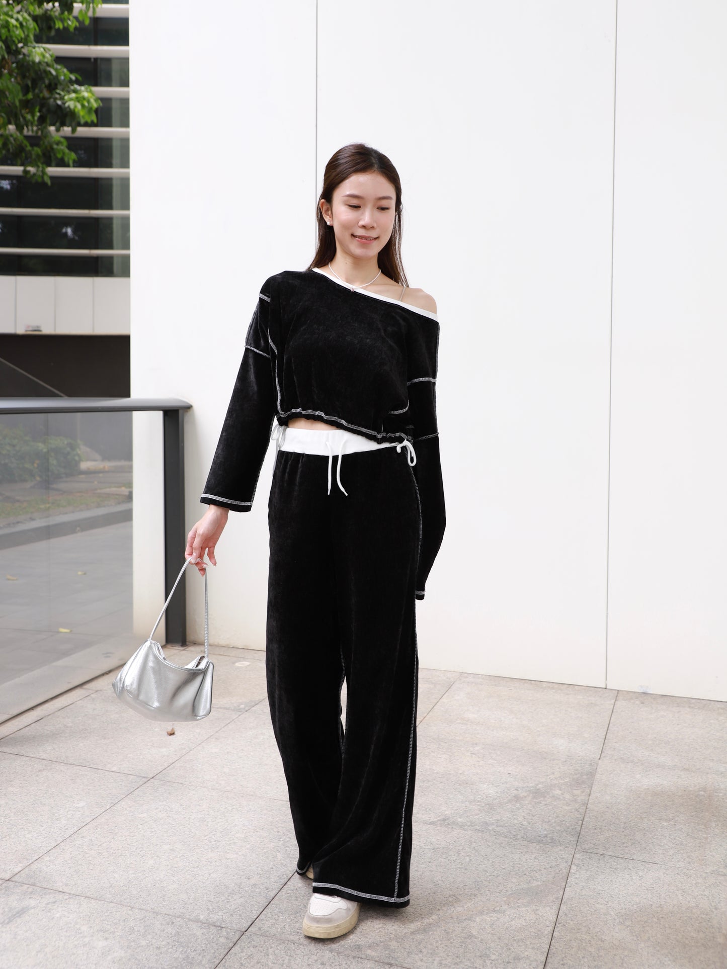 Velvet Top & Pants Set