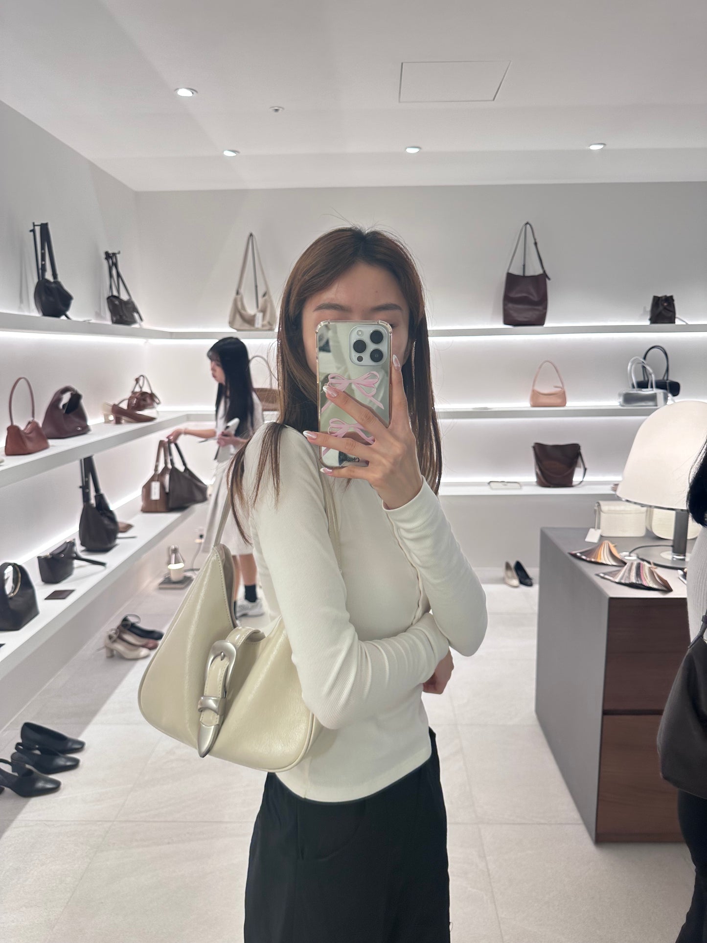 Button Shoulder Bag