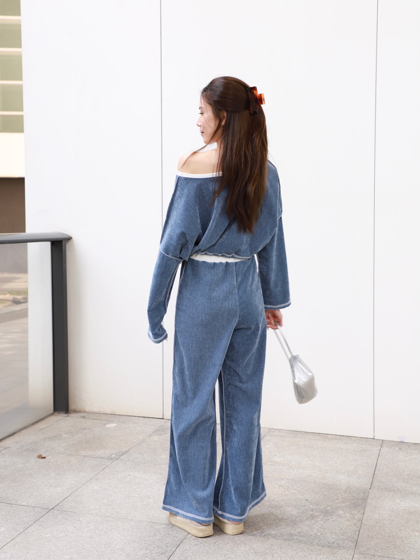 Velvet Top & Pants Set