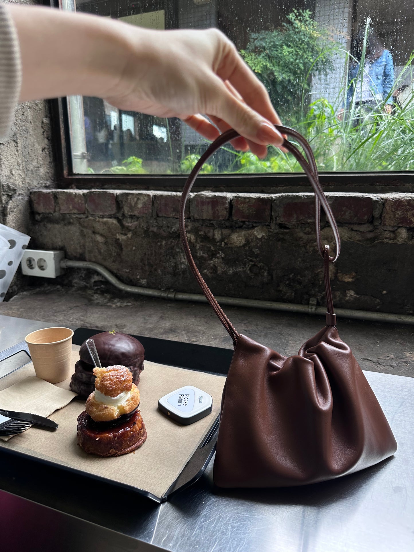 Dumpling Real Leather Bag