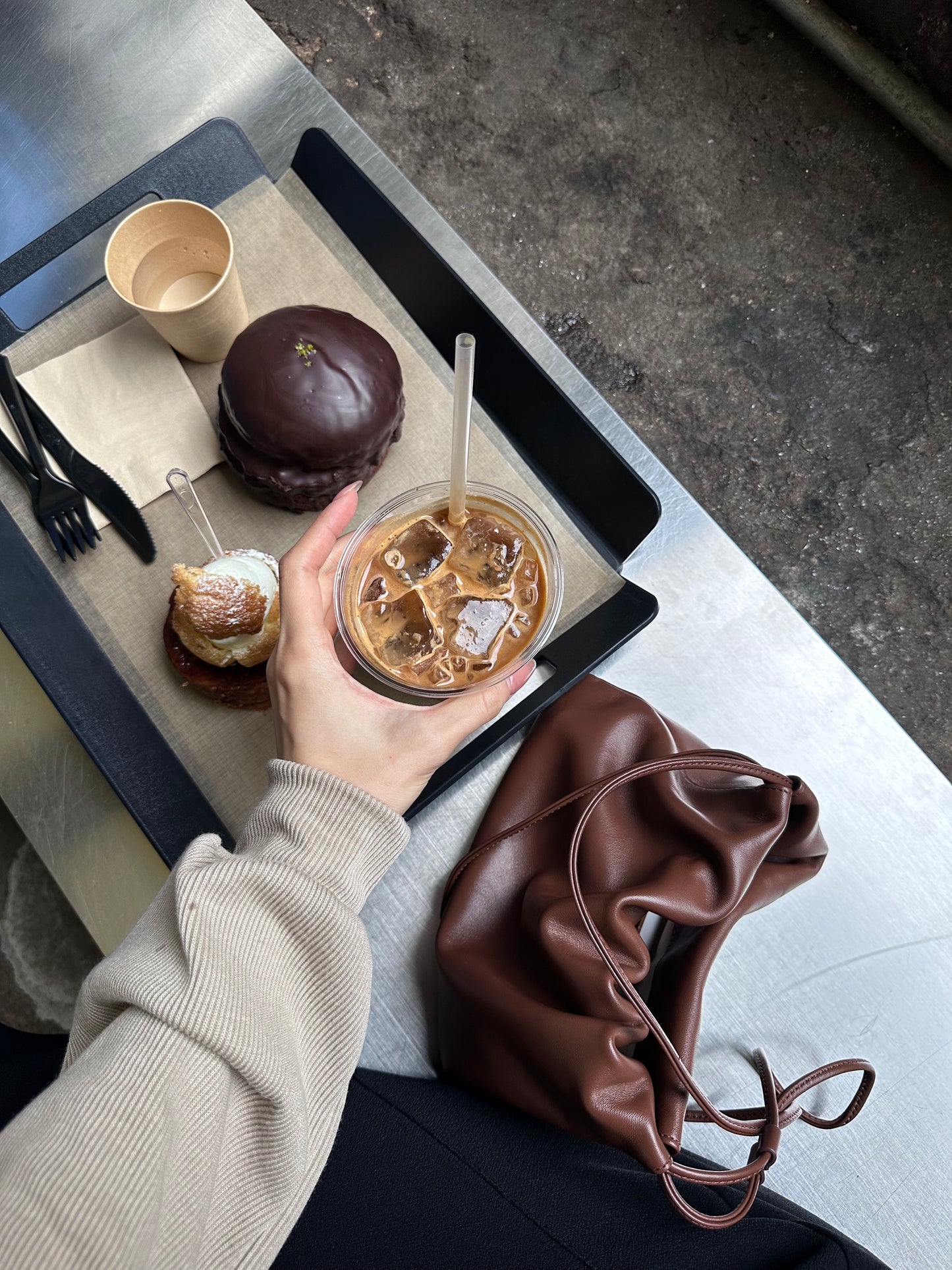 Dumpling Real Leather Bag