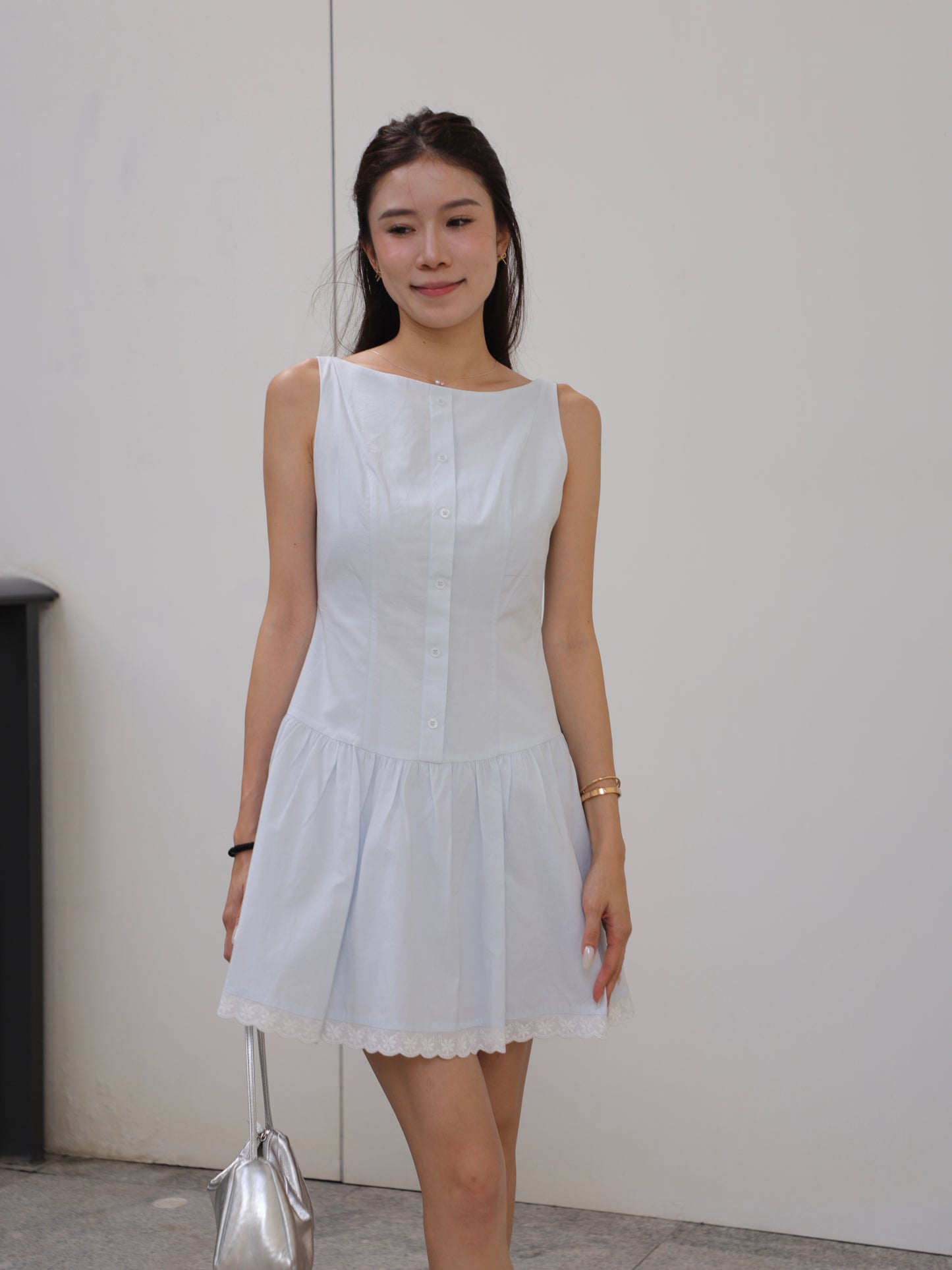 Shirt Like Lace Princess Mini Dress