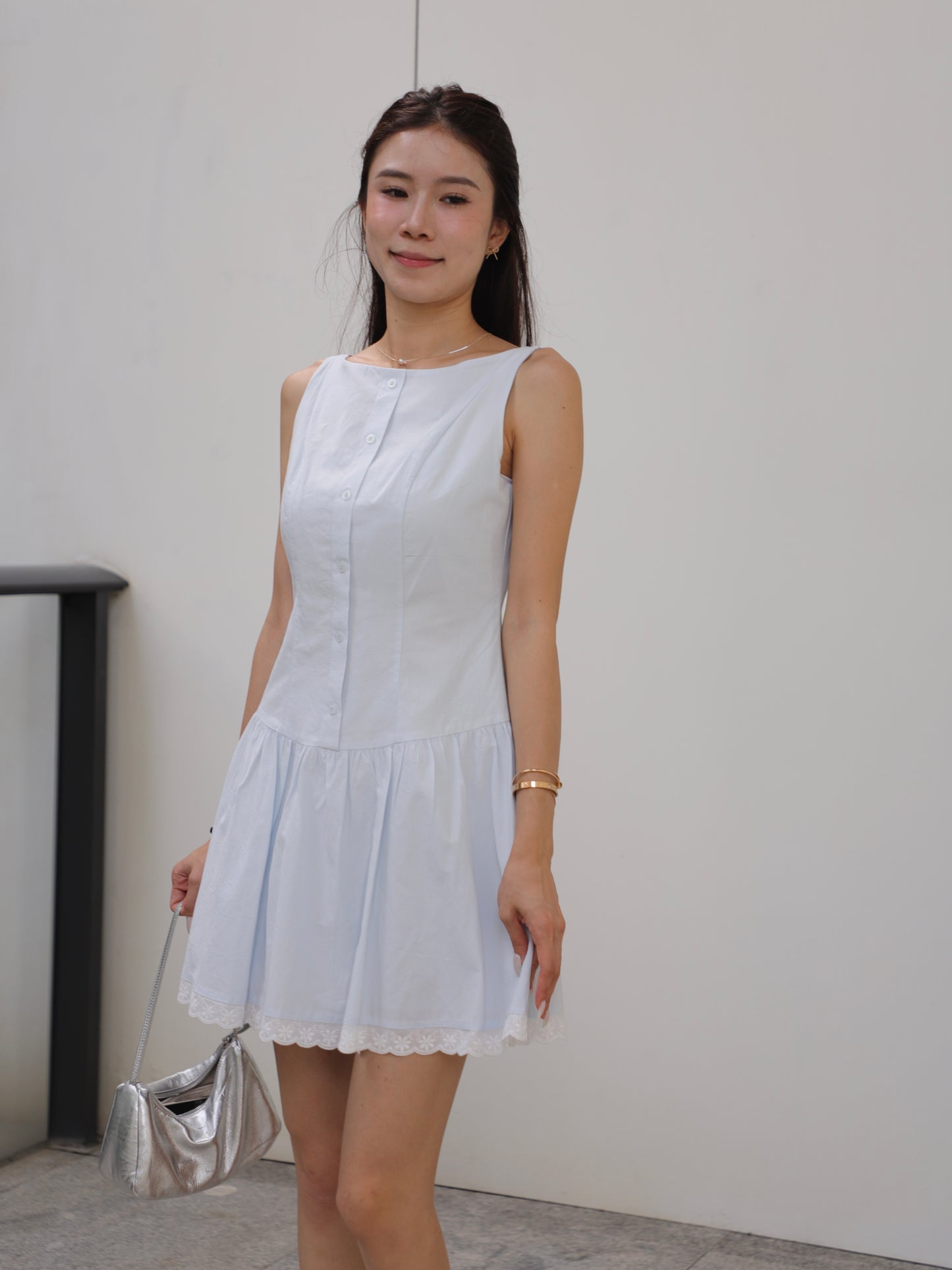 Shirt Like Lace Princess Mini Dress