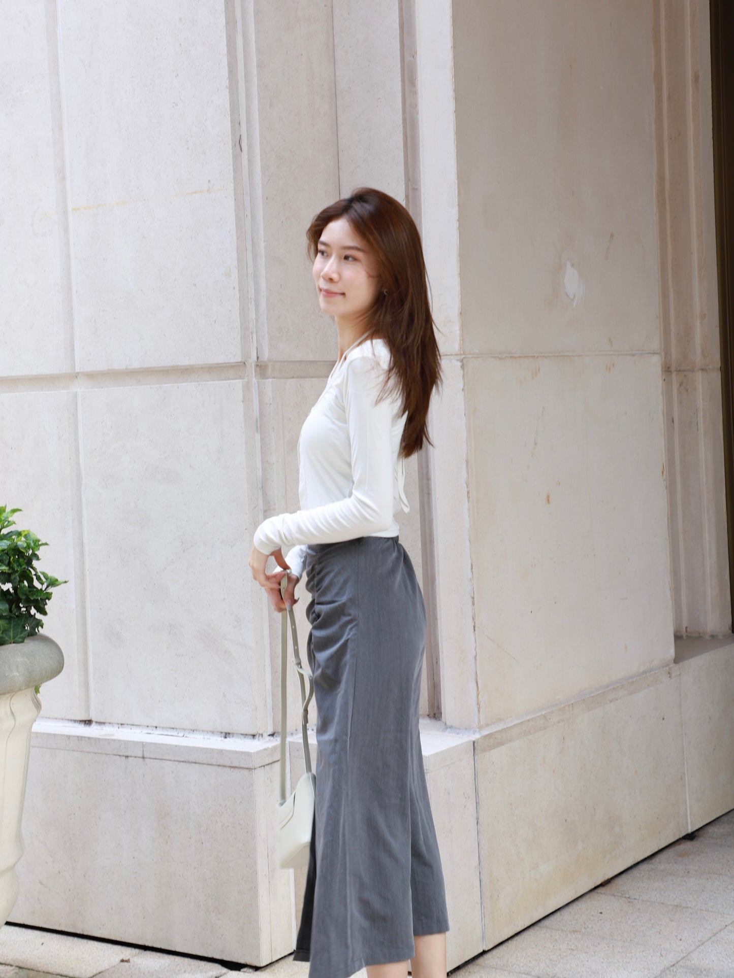 Tied up Chiffon Maxi Skirt