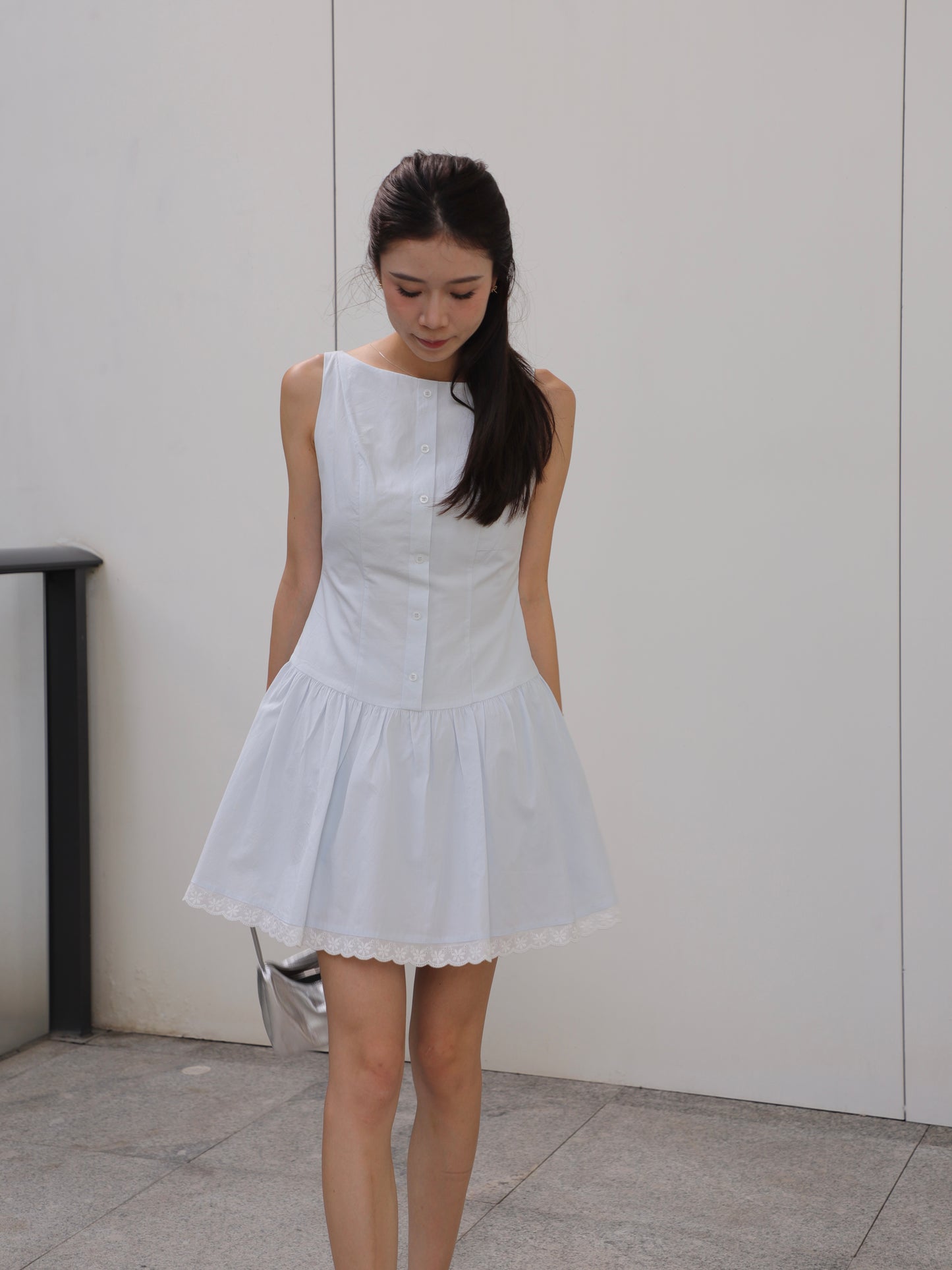 Shirt Like Lace Princess Mini Dress
