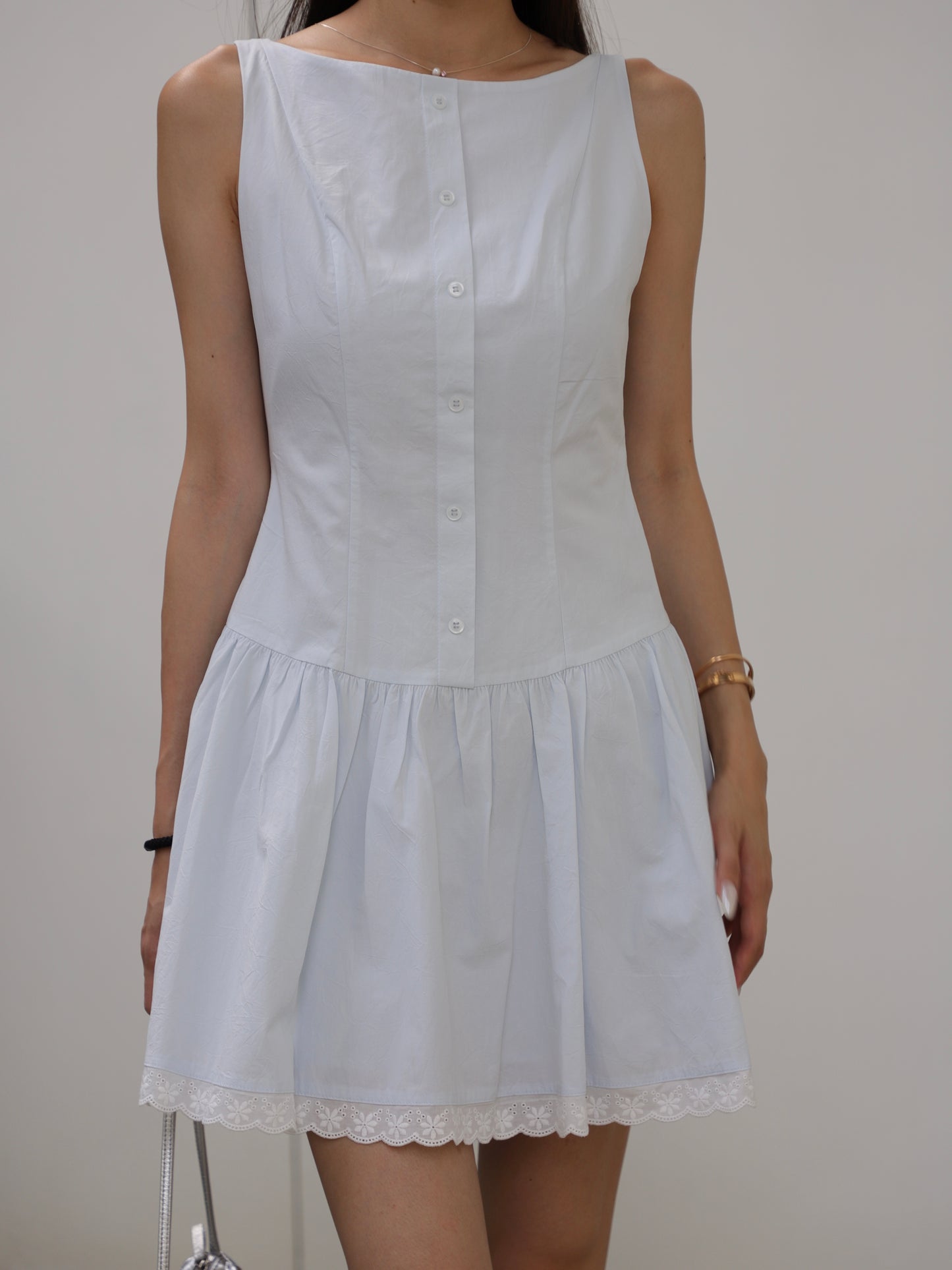 Shirt Like Lace Princess Mini Dress