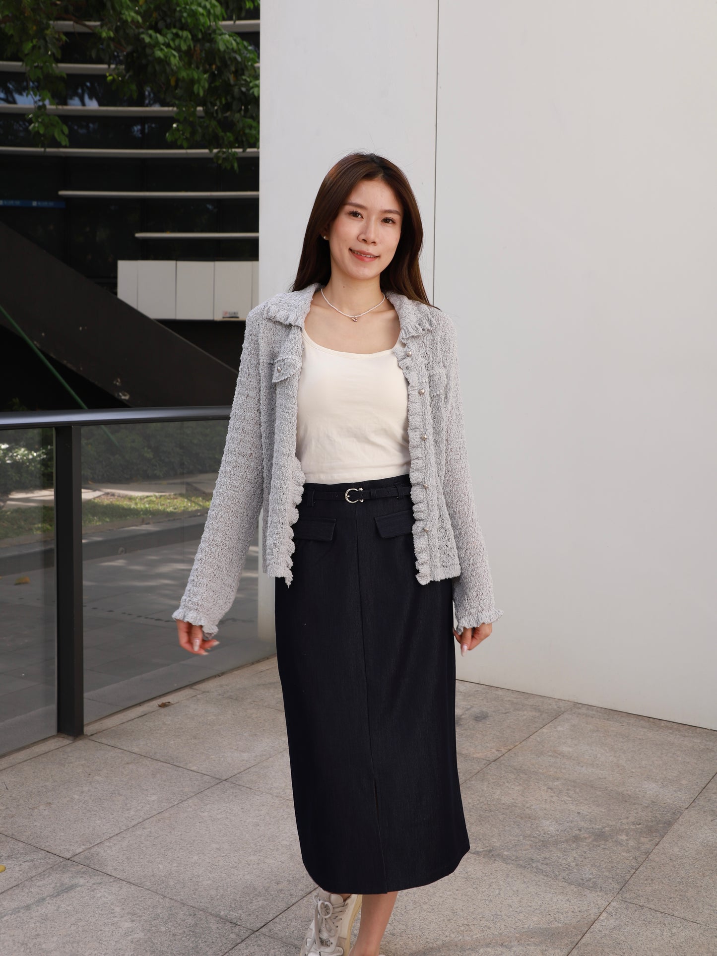 Pearl Button Lacey Cardigan