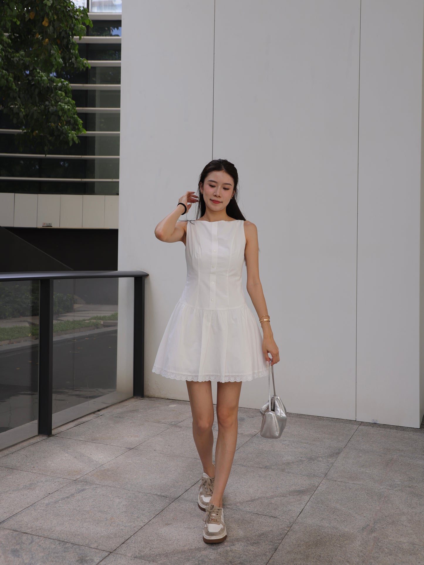 Shirt Like Lace Princess Mini Dress