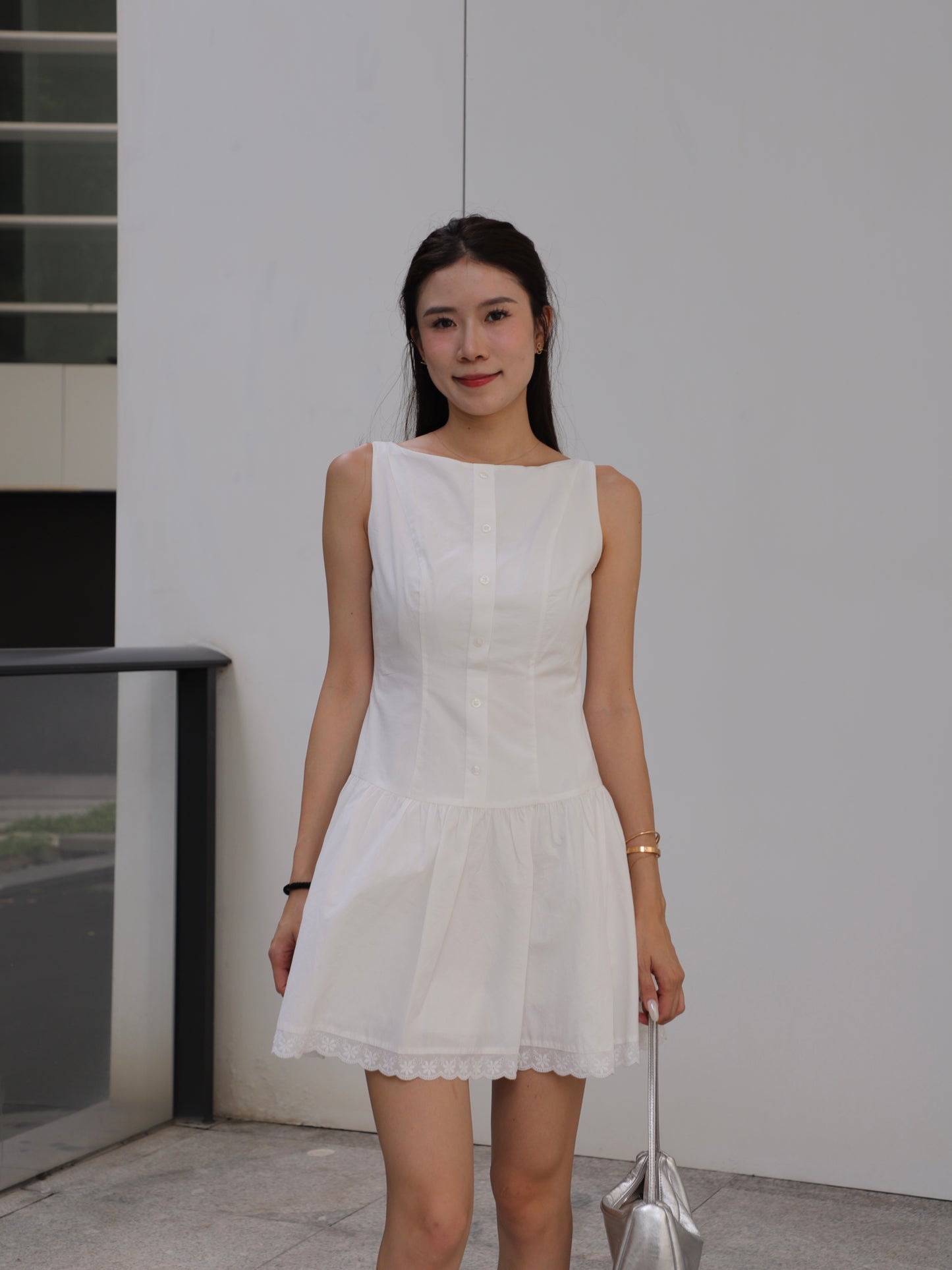 Shirt Like Lace Princess Mini Dress
