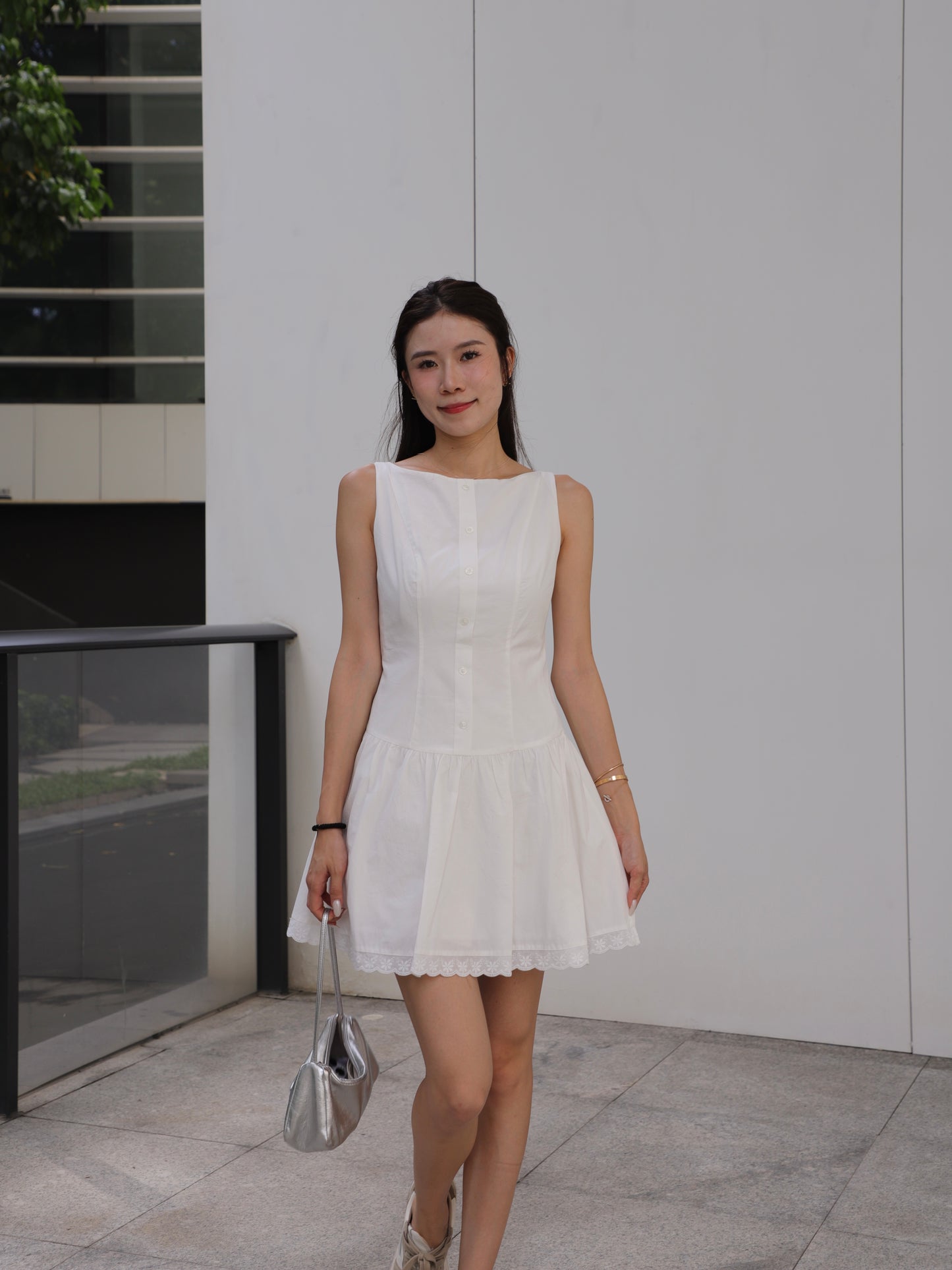Shirt Like Lace Princess Mini Dress