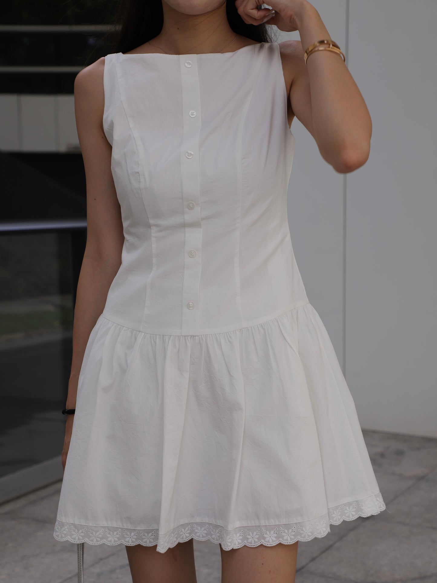 Shirt Like Lace Princess Mini Dress