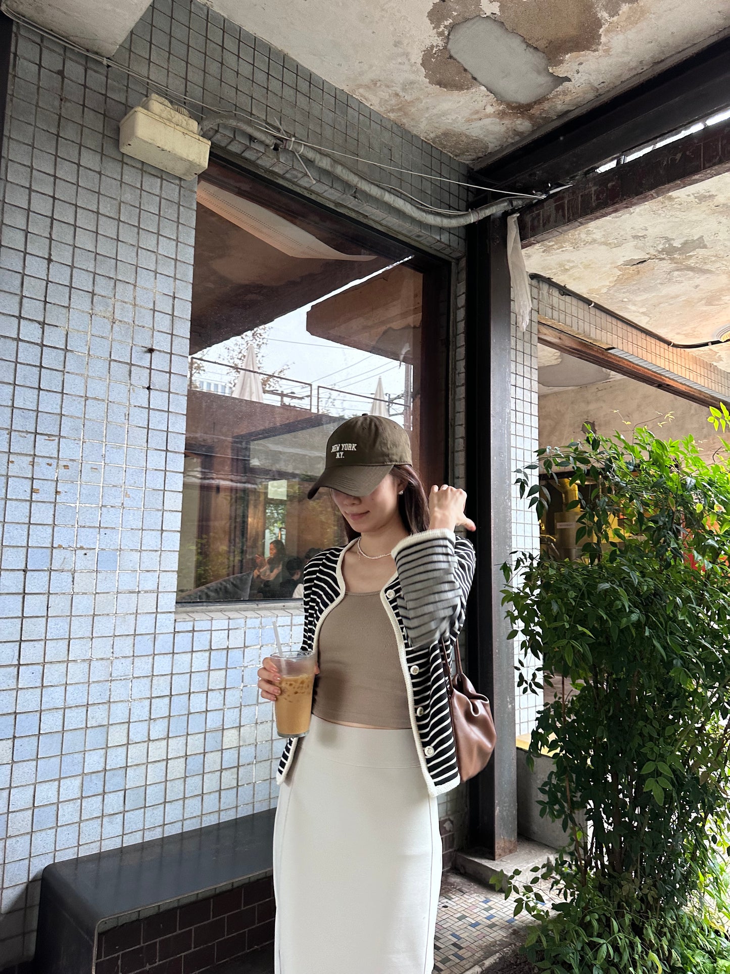 Basic Striped Long Sleeves Cardigan