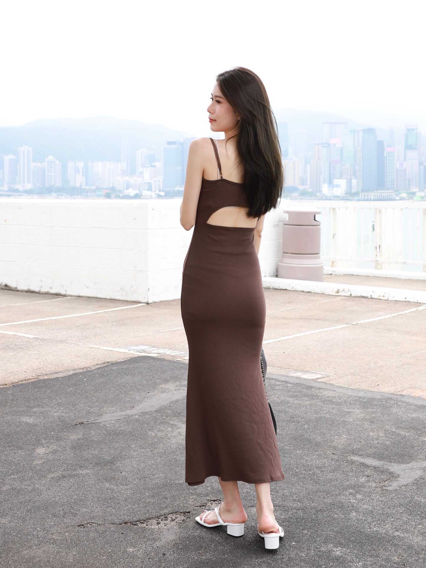 U Back Maxi Dress