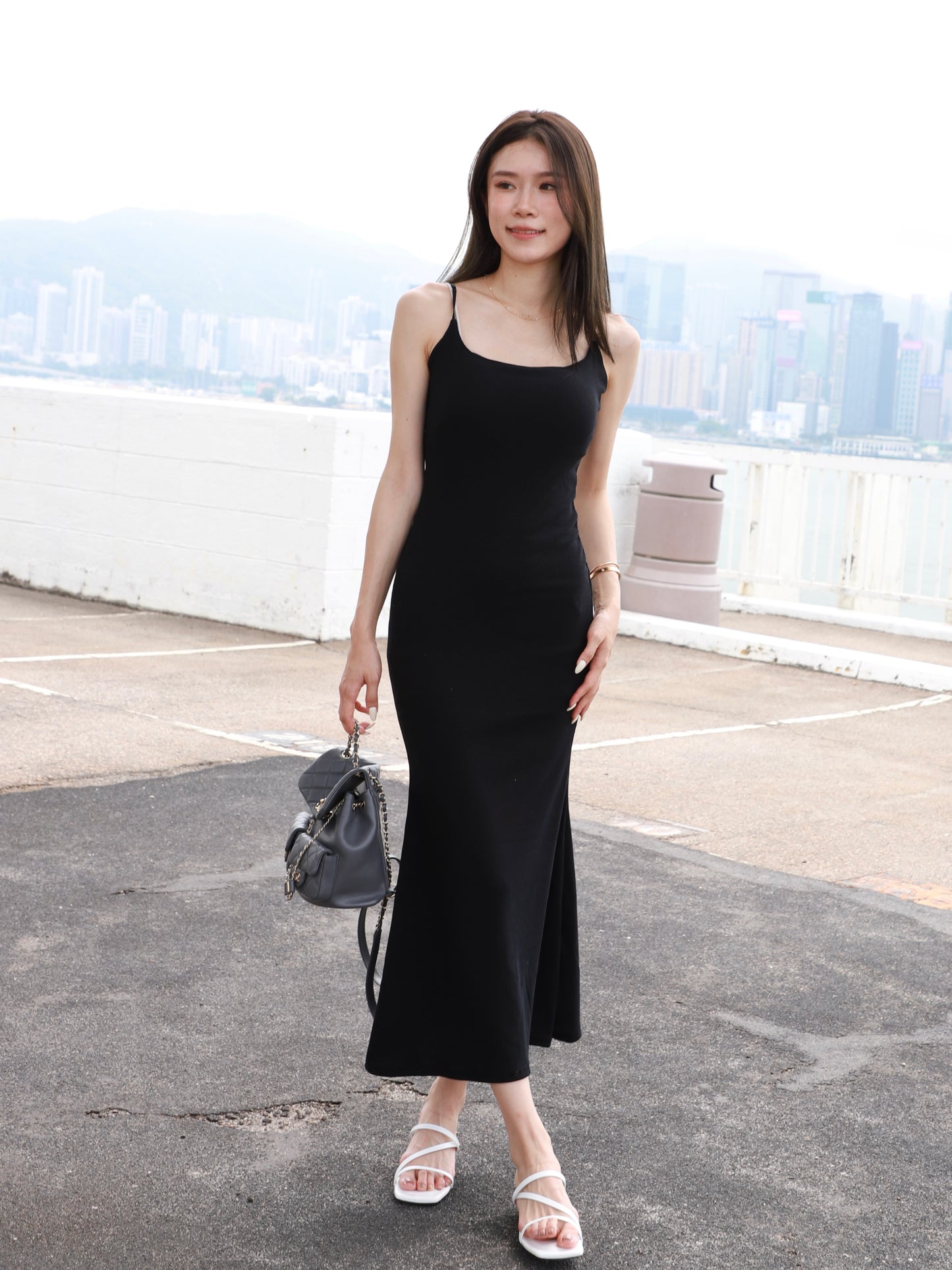 U Back Maxi Dress