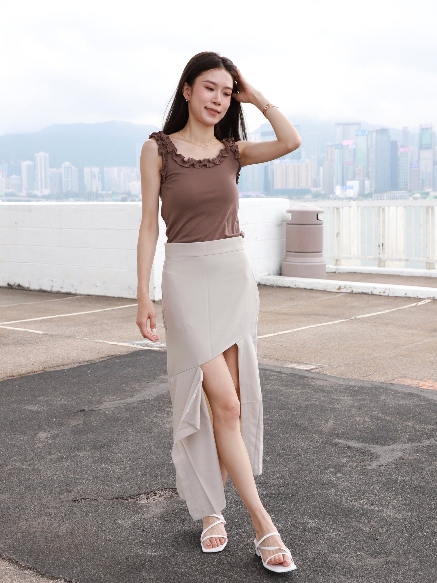 Ruffles Outlined Tank Top