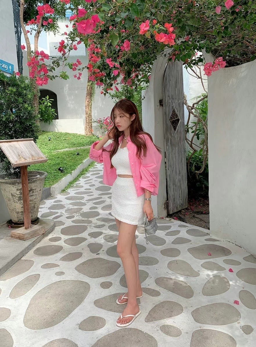 Towel Tank Top & Skirt Set