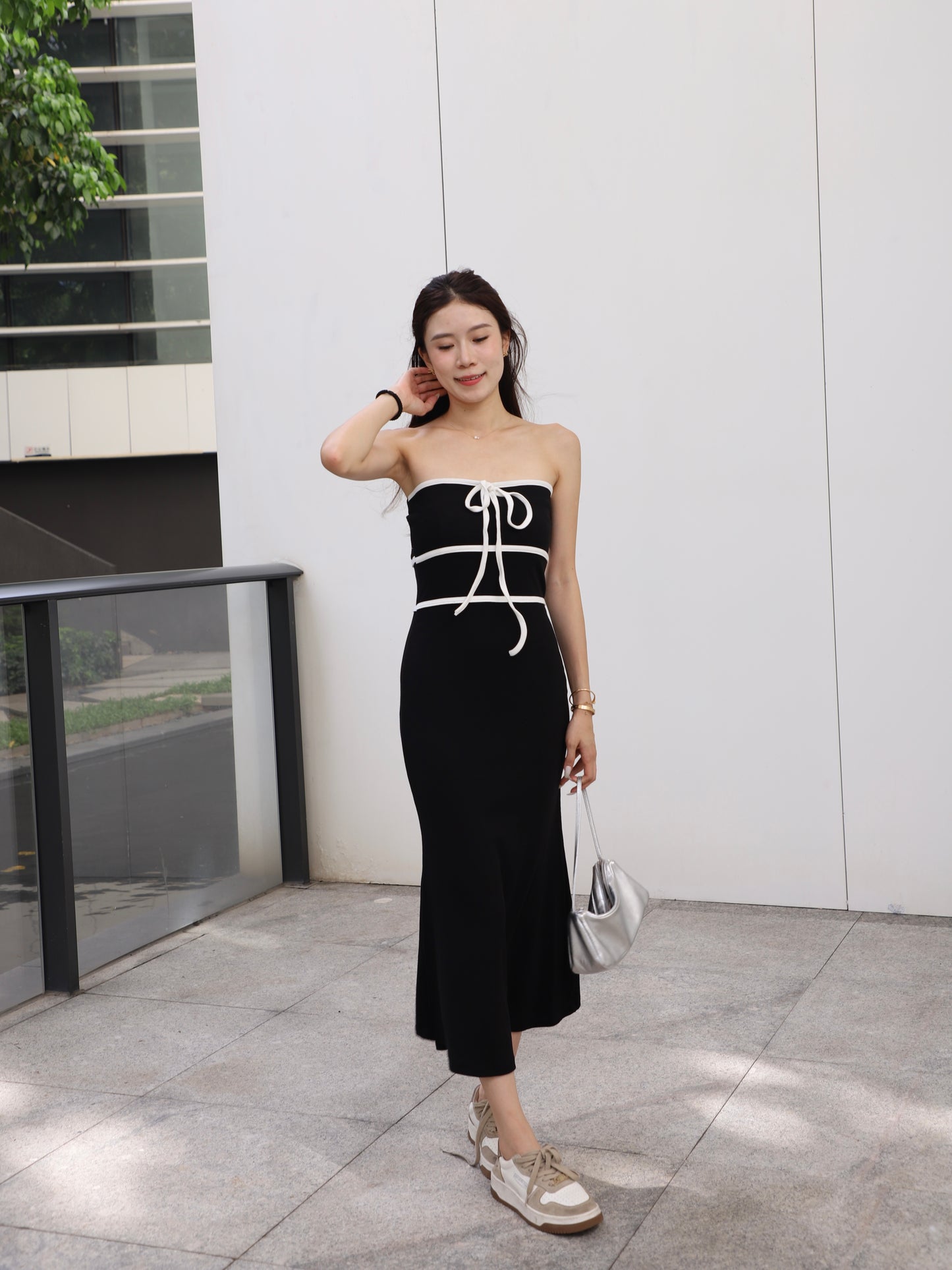 Two Lined Maxi Dress