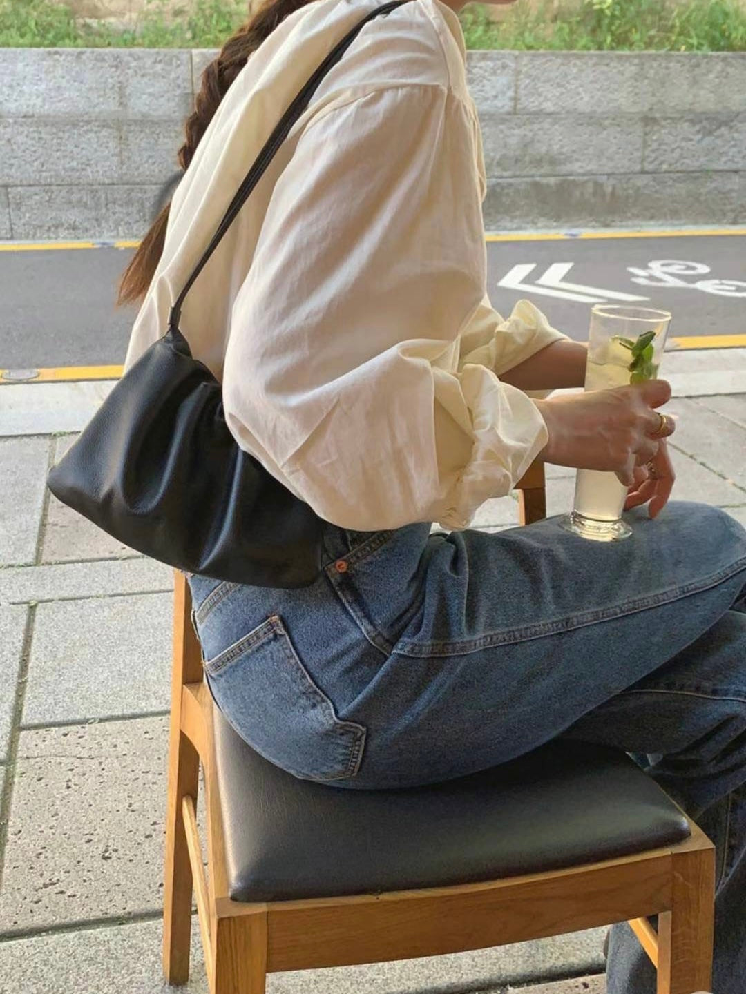 Dumpling Real Leather Bag