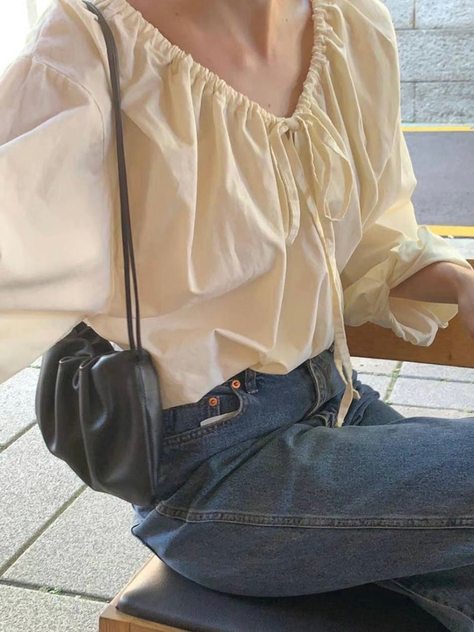 Dumpling Real Leather Bag