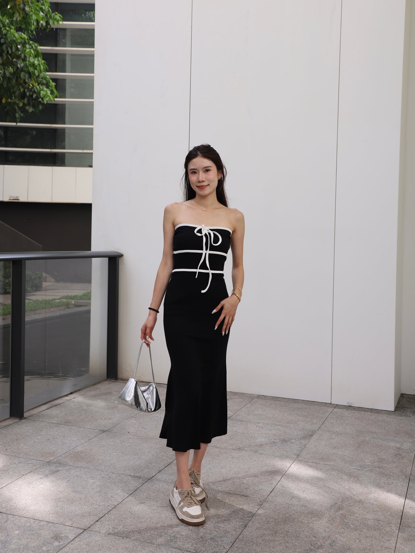 Two Lined Maxi Dress