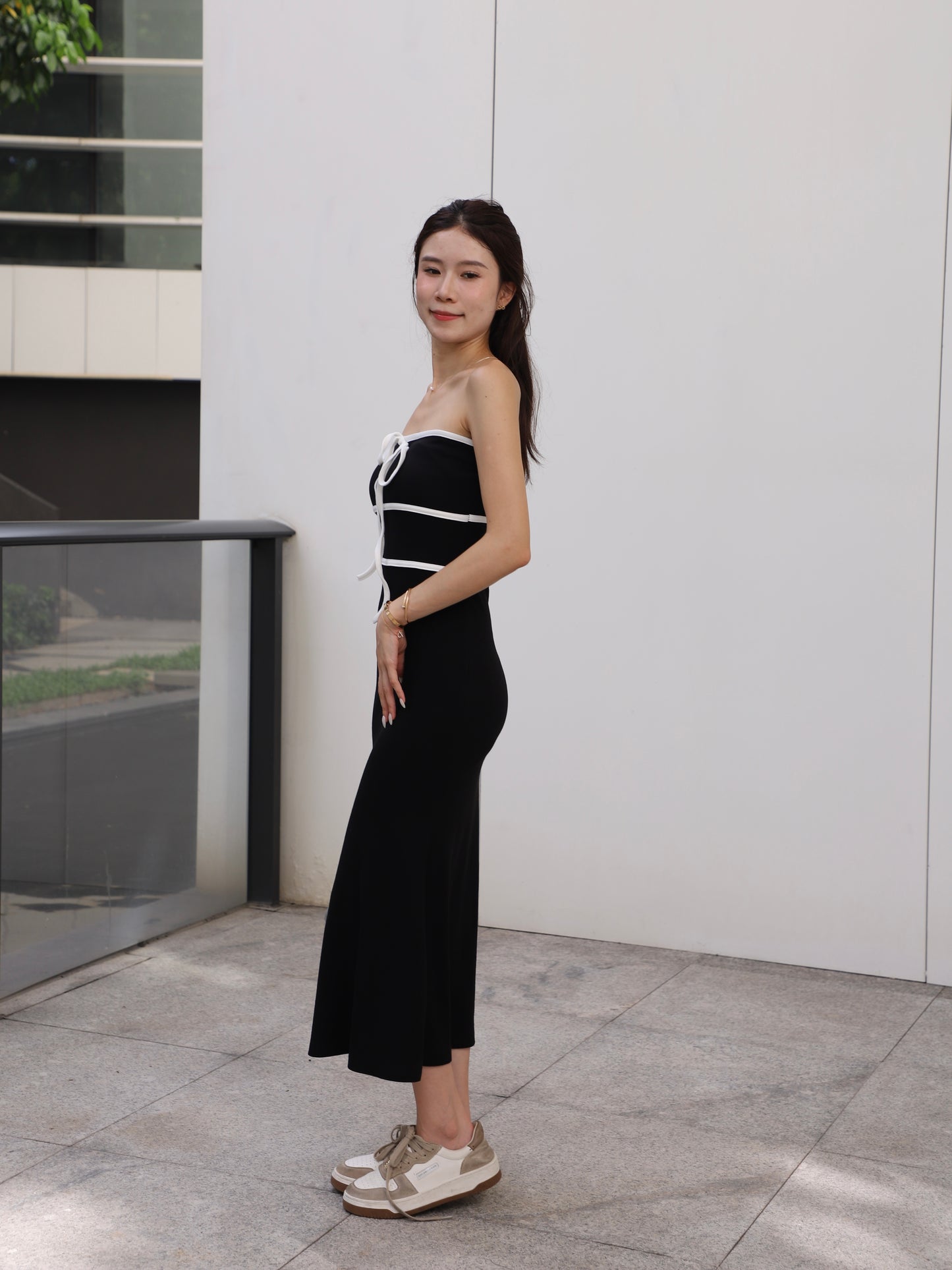 Two Lined Maxi Dress