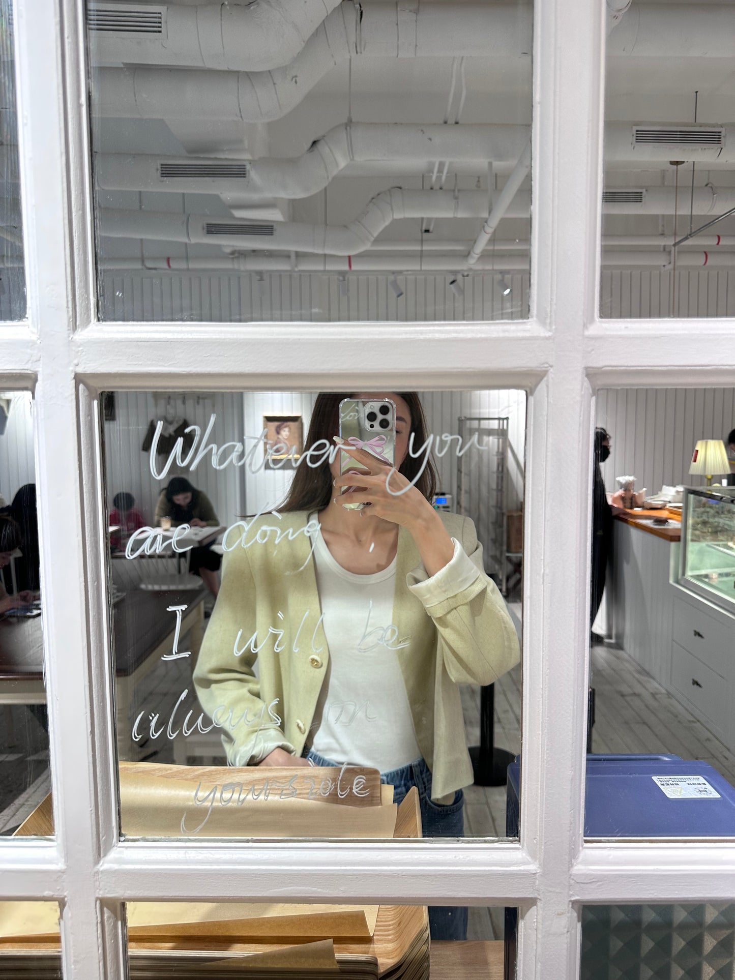 Melon Gold Button Cropped Blazer