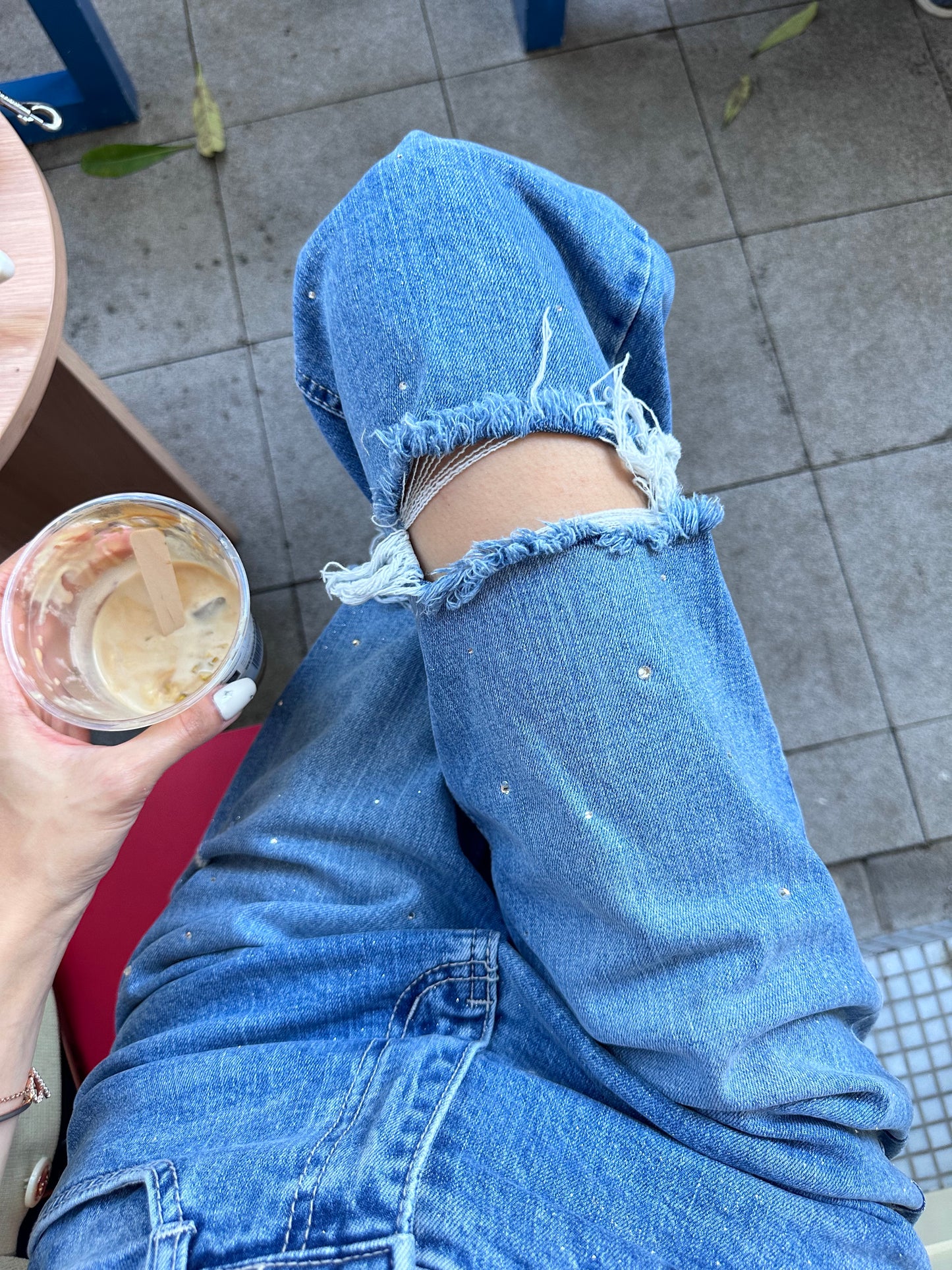 Bling Bling Ripped Jeans