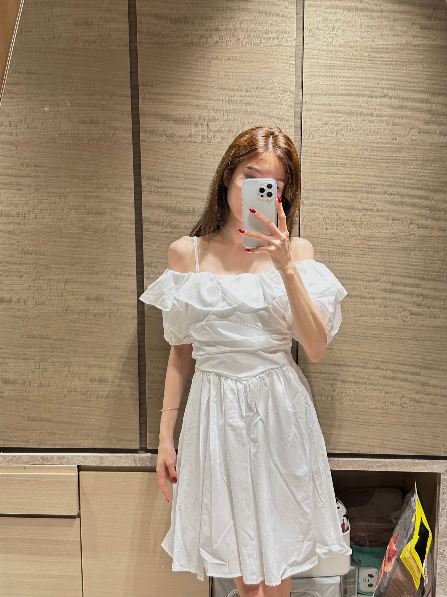 Ruffles Open Sleeves Mini Dress