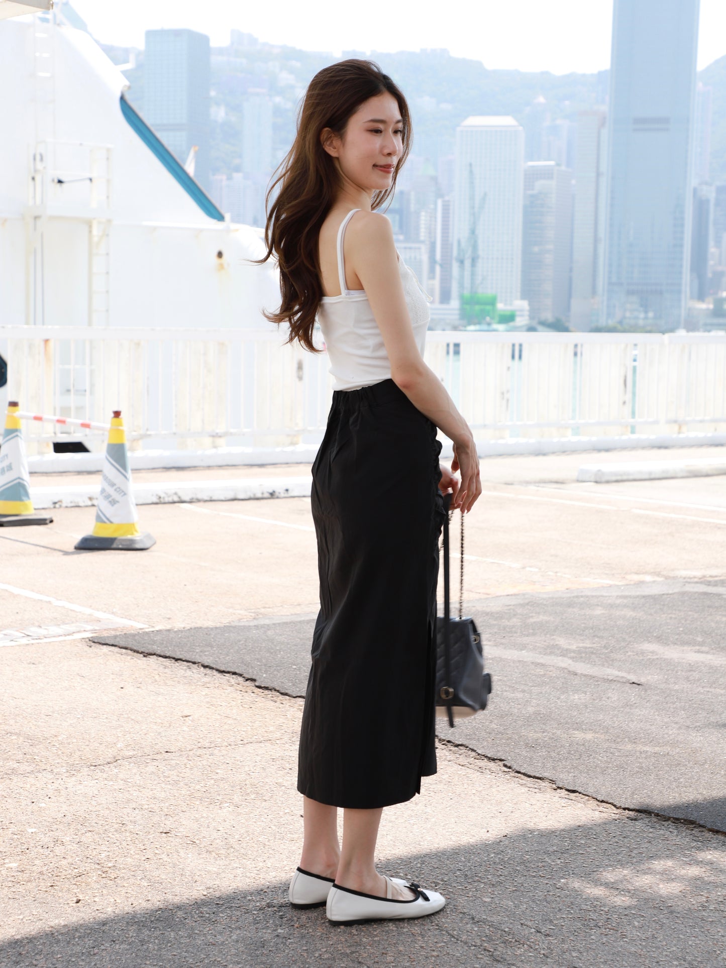 Chiffon Tied Maxi Skirt
