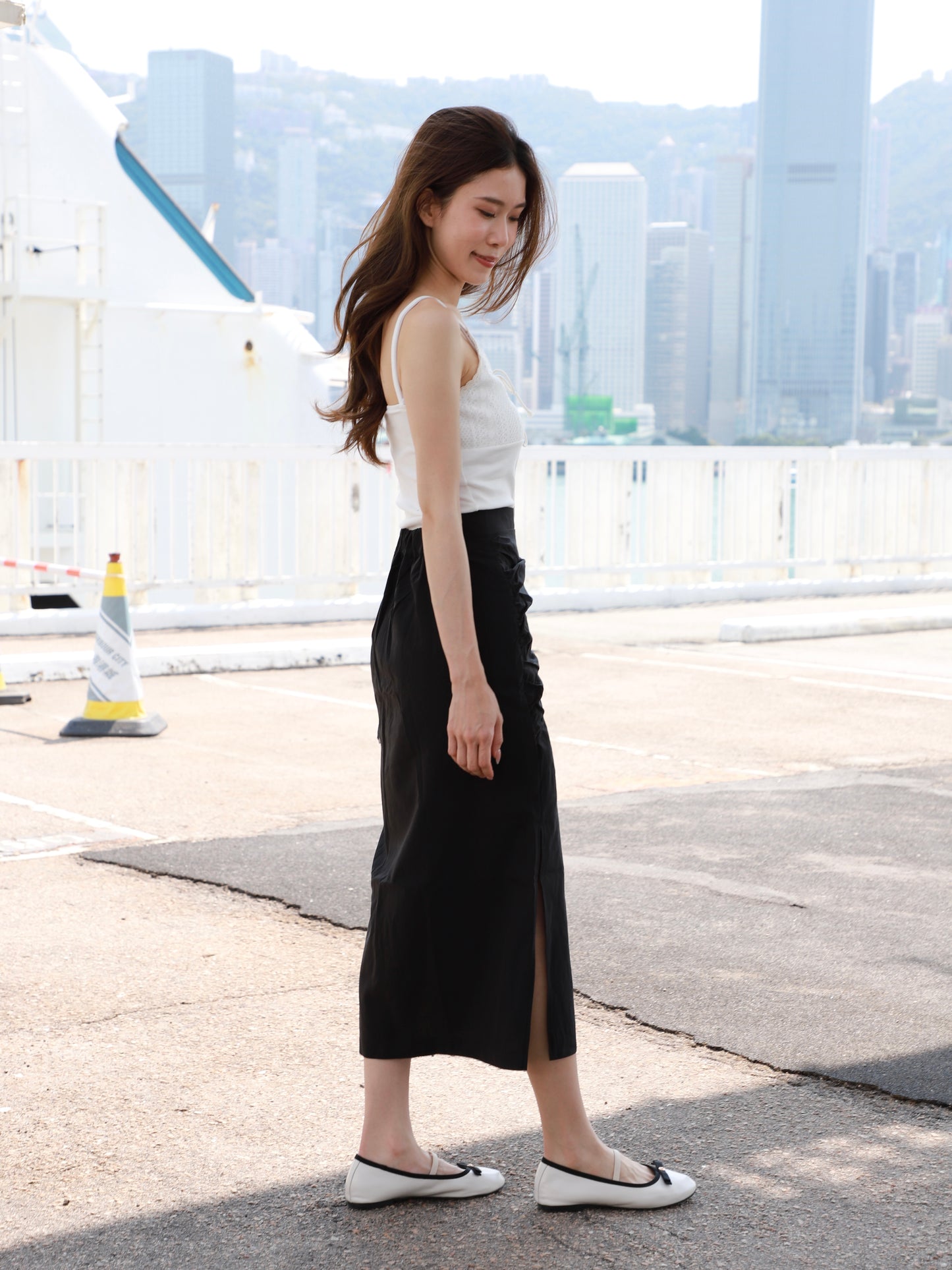 Chiffon Tied Maxi Skirt
